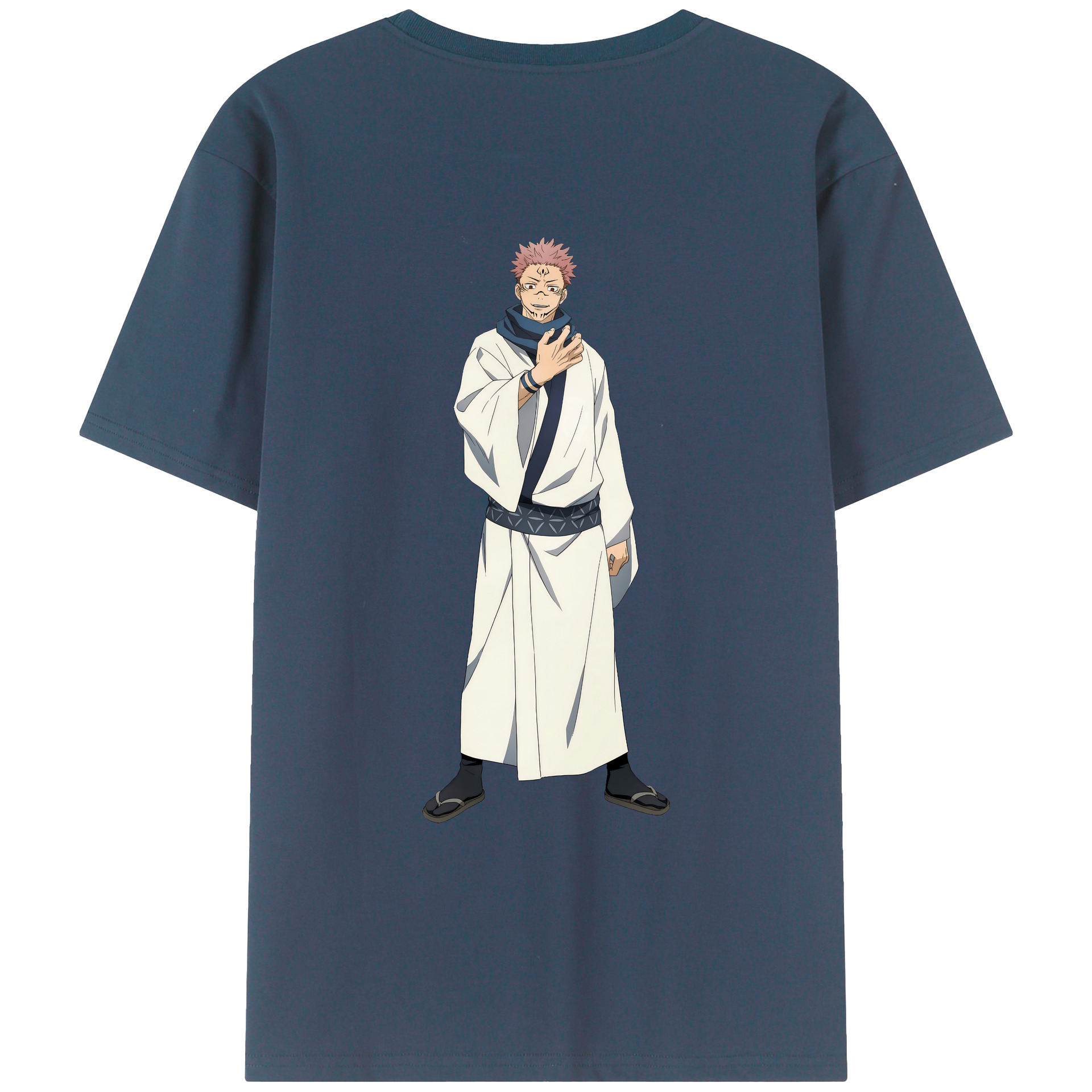 （画像用） 呪術廻戦 Jujutsu Kaisen 綿100％ メンズ半袖Tシャツ（バックプリント） 通気性