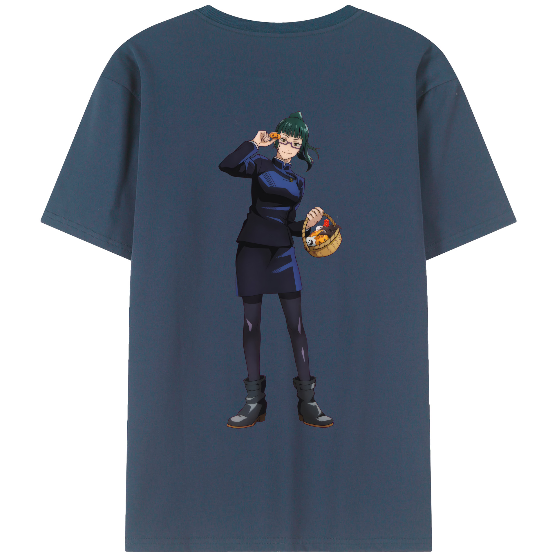 （画像用） 呪術廻戦 Jujutsu Kaisen 綿100％ メンズ半袖Tシャツ（バックプリント） 通気性