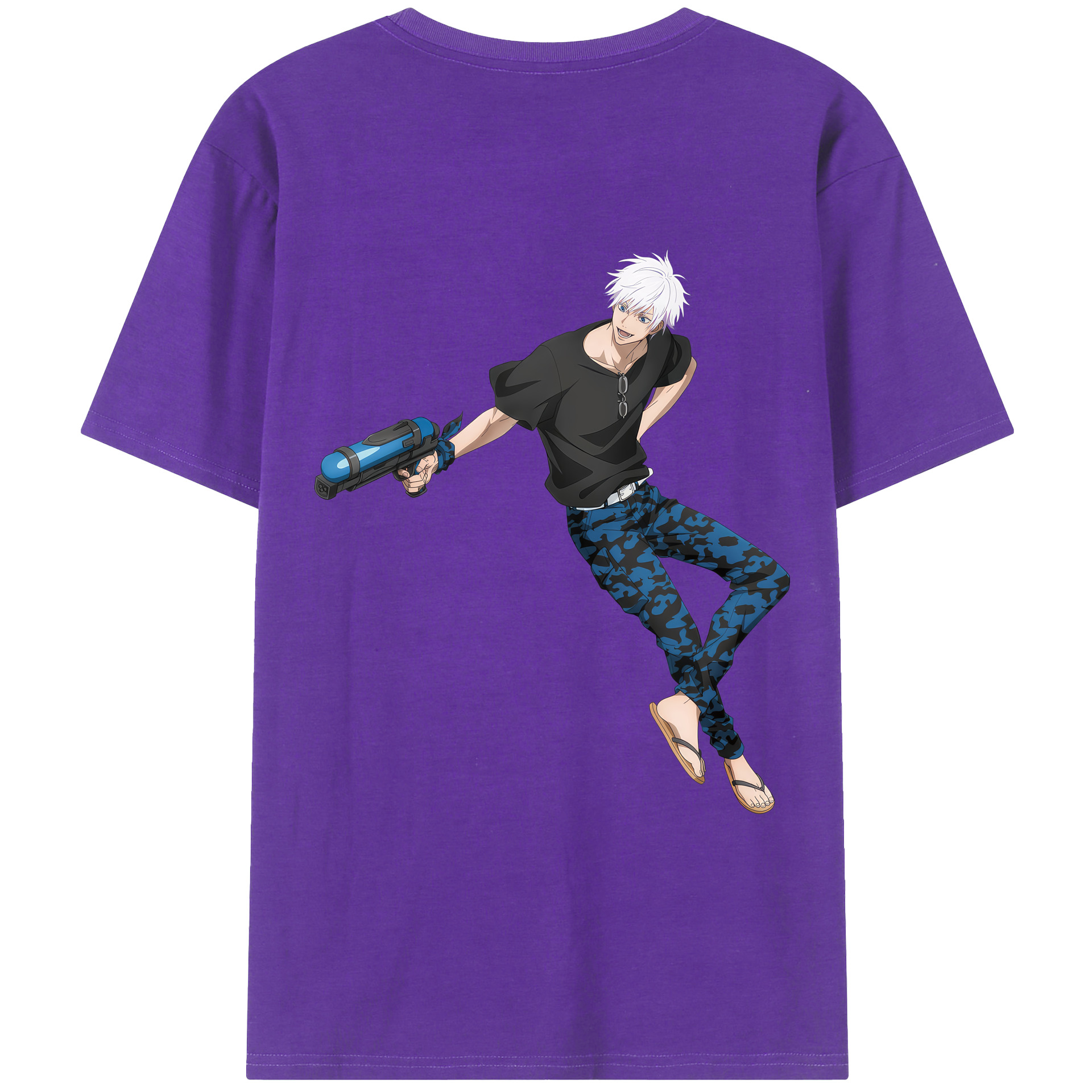 （画像用） 呪術廻戦 Jujutsu Kaisen 綿100％ メンズ半袖Tシャツ（バックプリント） 通気性