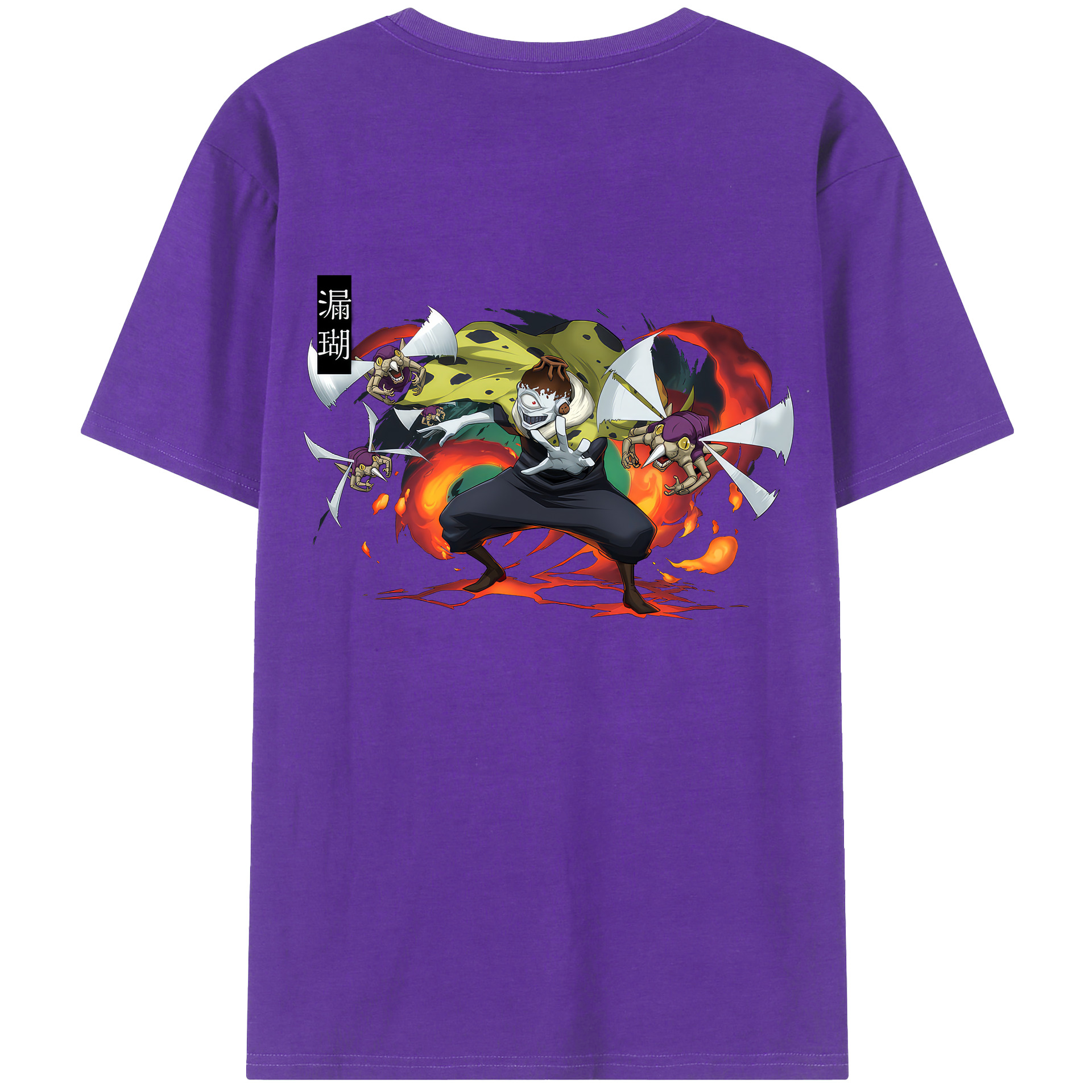 （画像用） 呪術廻戦 Jujutsu Kaisen 綿100％ メンズ半袖Tシャツ（バックプリント） 通気性
