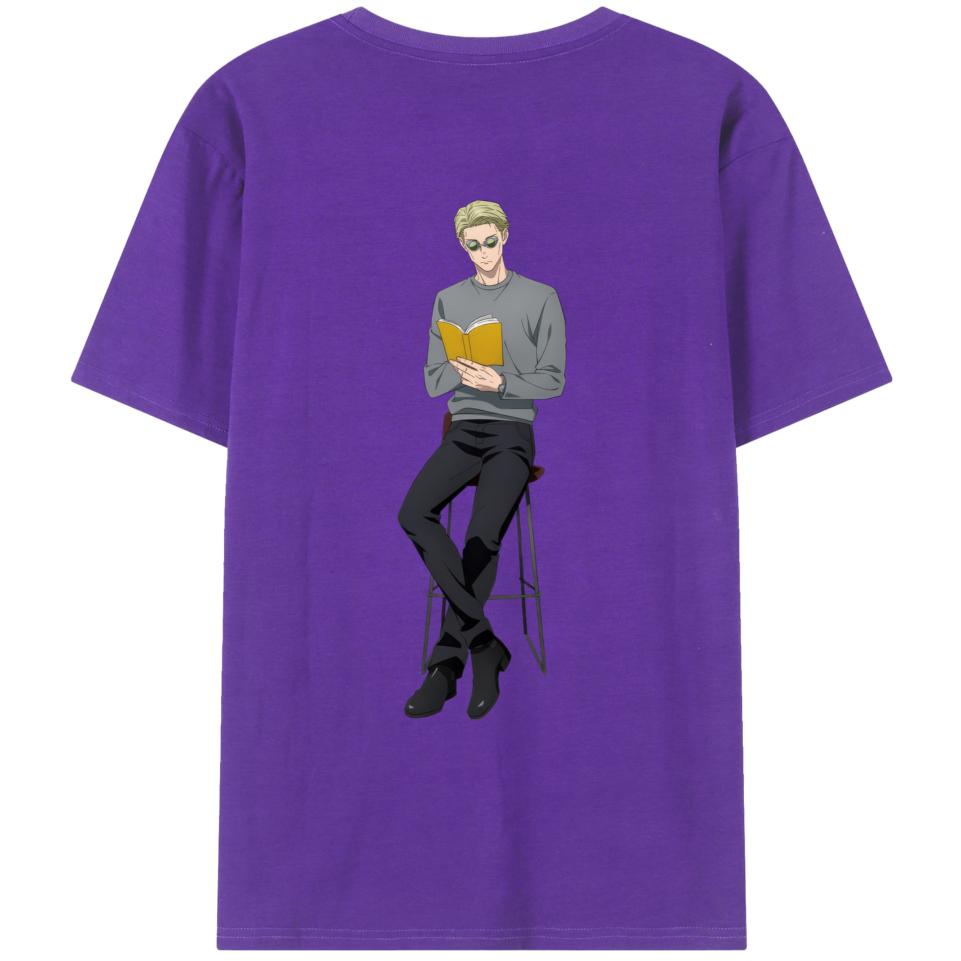 （画像用） 呪術廻戦 Jujutsu Kaisen 綿100％ メンズ半袖Tシャツ（バックプリント） 通気性
