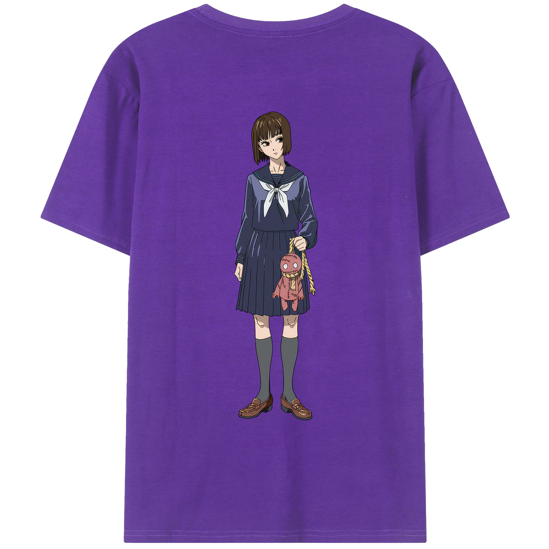 （画像用） 呪術廻戦 Jujutsu Kaisen 綿100％ メンズ半袖Tシャツ（バックプリント） 通気性