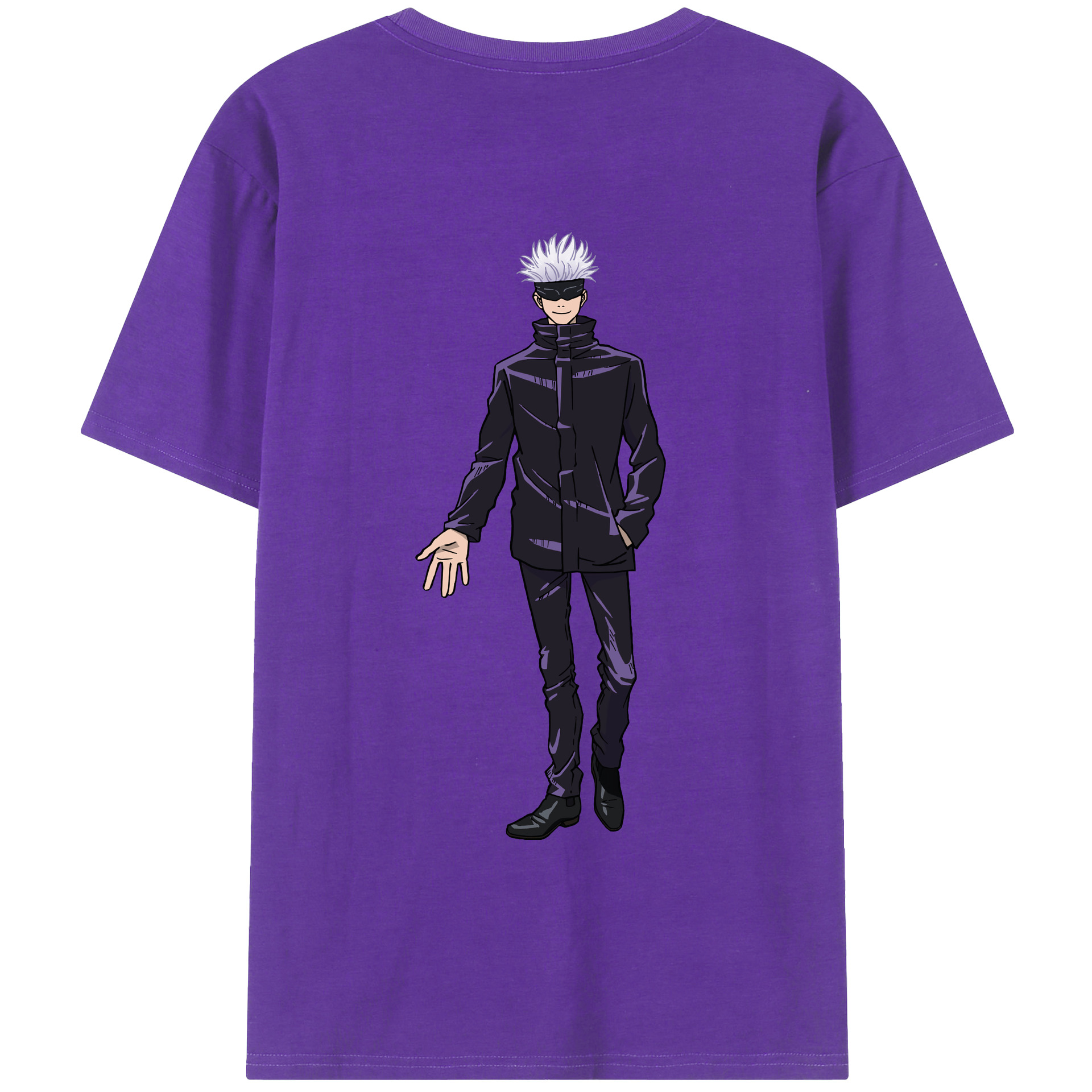（画像用） 呪術廻戦 Jujutsu Kaisen 綿100％ メンズ半袖Tシャツ（バックプリント） 通気性