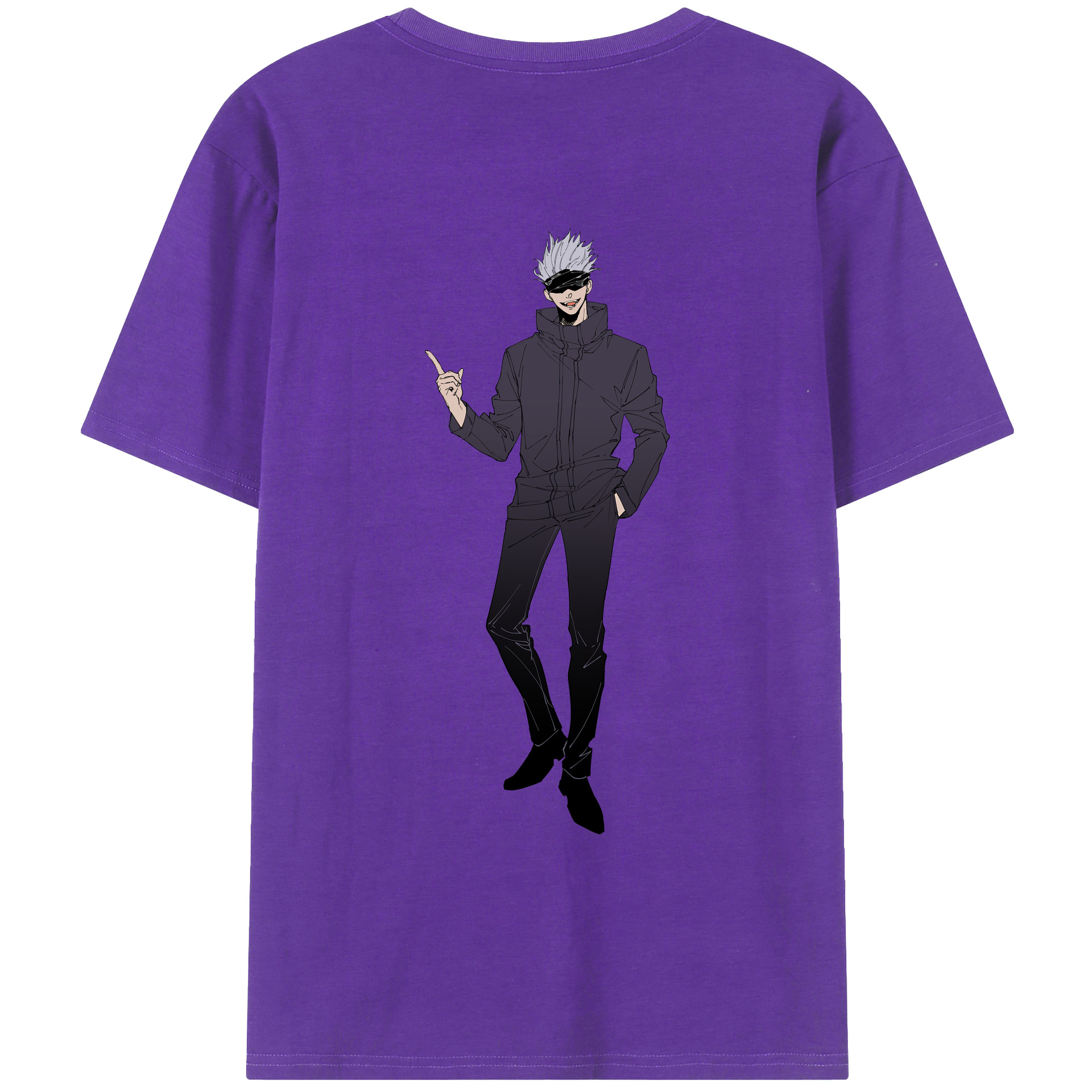 （画像用） 呪術廻戦 Jujutsu Kaisen 綿100％ メンズ半袖Tシャツ（バックプリント） 通気性