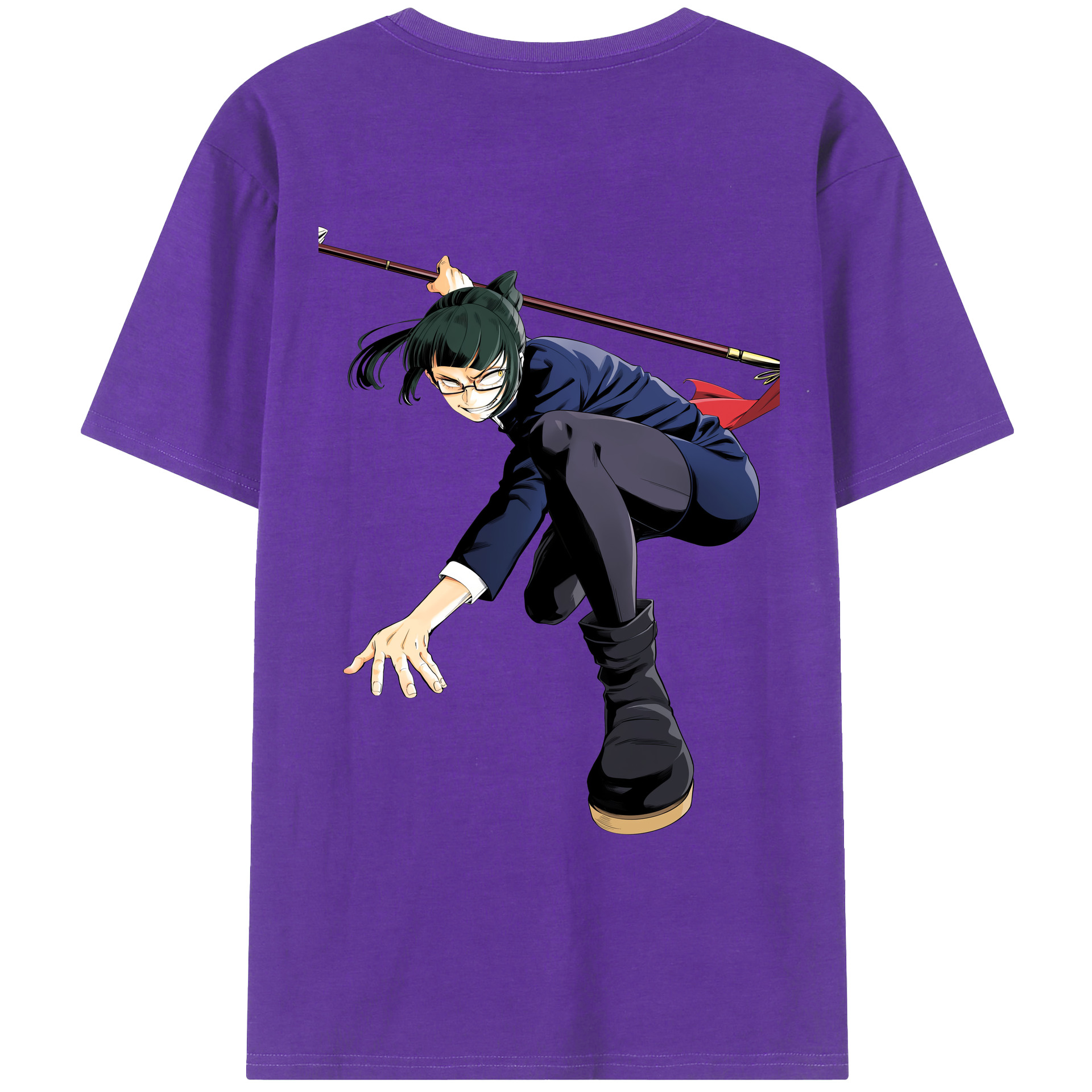 （画像用） 呪術廻戦 Jujutsu Kaisen 綿100％ メンズ半袖Tシャツ（バックプリント） 通気性