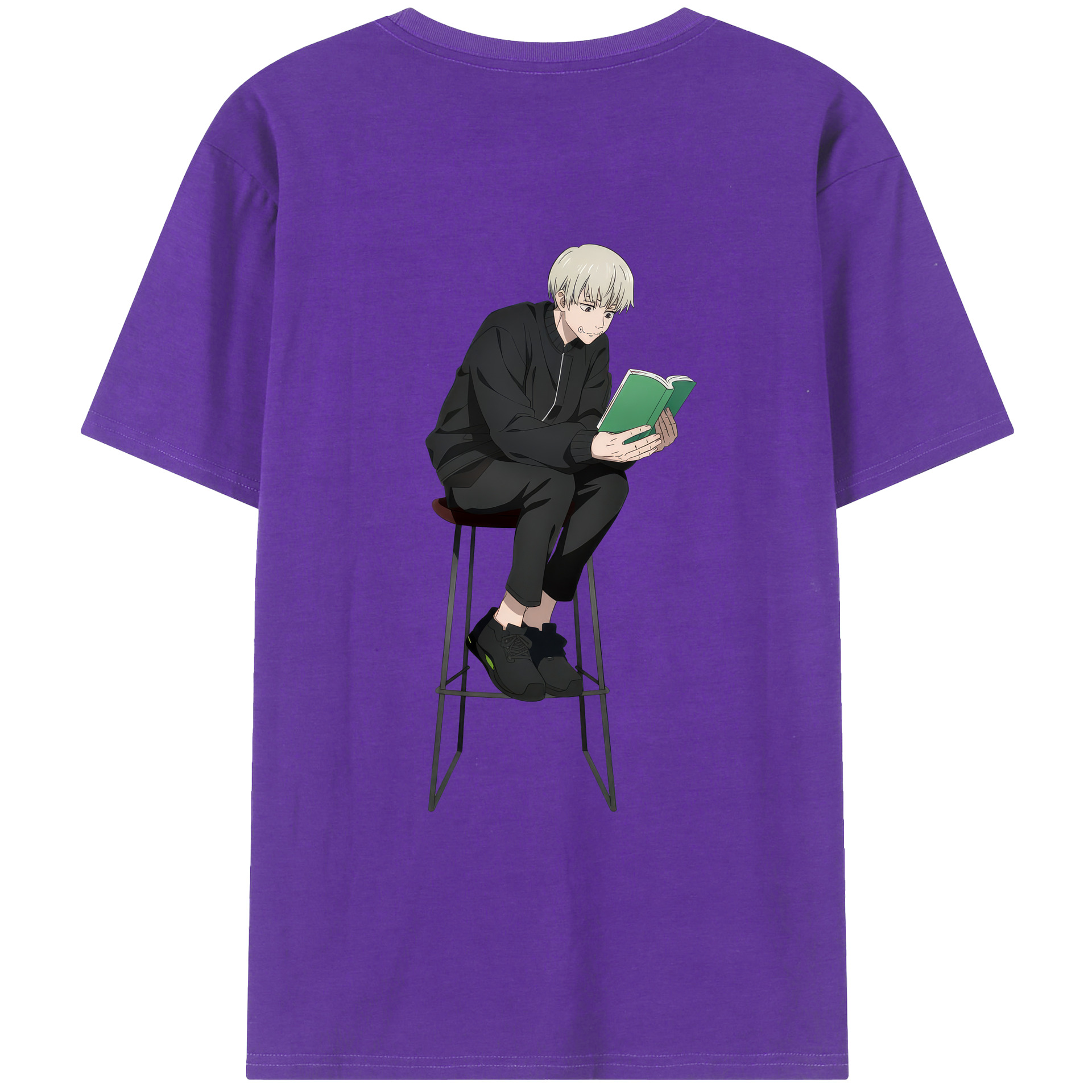 （画像用） 呪術廻戦 Jujutsu Kaisen 綿100％ メンズ半袖Tシャツ（バックプリント） 通気性