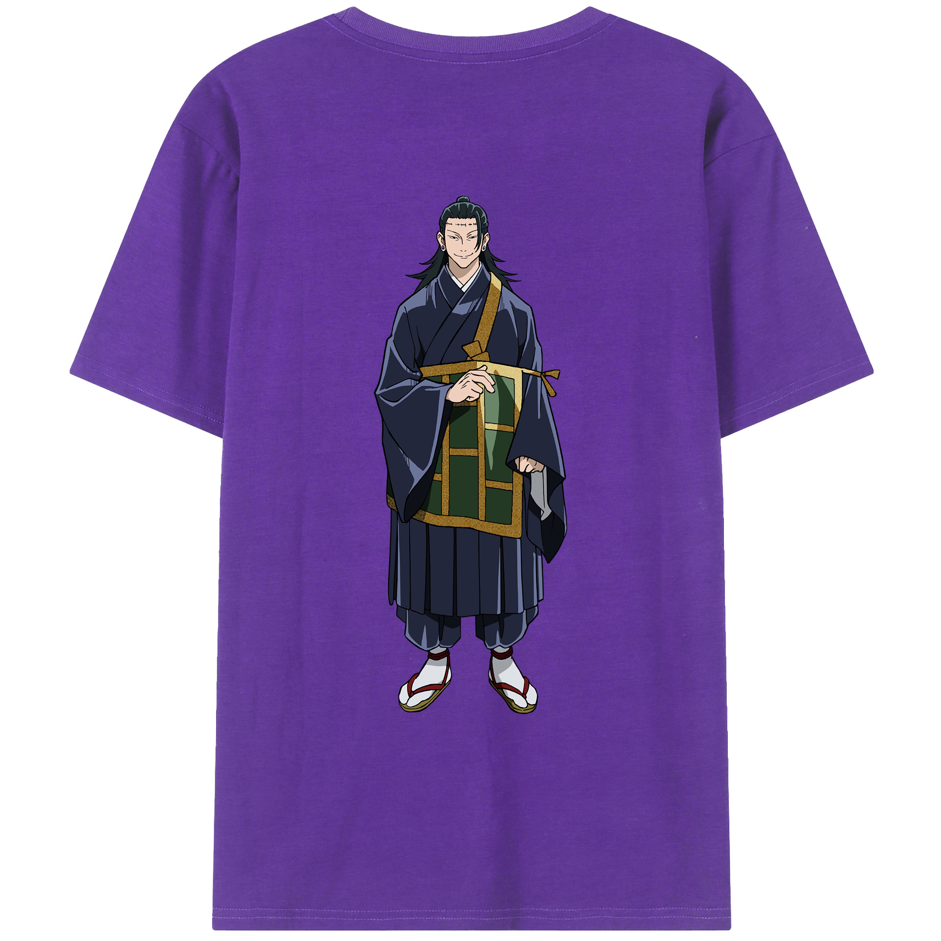 （画像用） 呪術廻戦 Jujutsu Kaisen 綿100％ メンズ半袖Tシャツ（バックプリント） 通気性