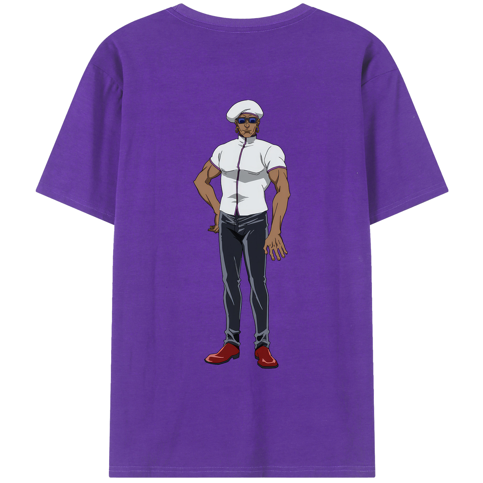 （画像用） 呪術廻戦 Jujutsu Kaisen 綿100％ メンズ半袖Tシャツ（バックプリント） 通気性