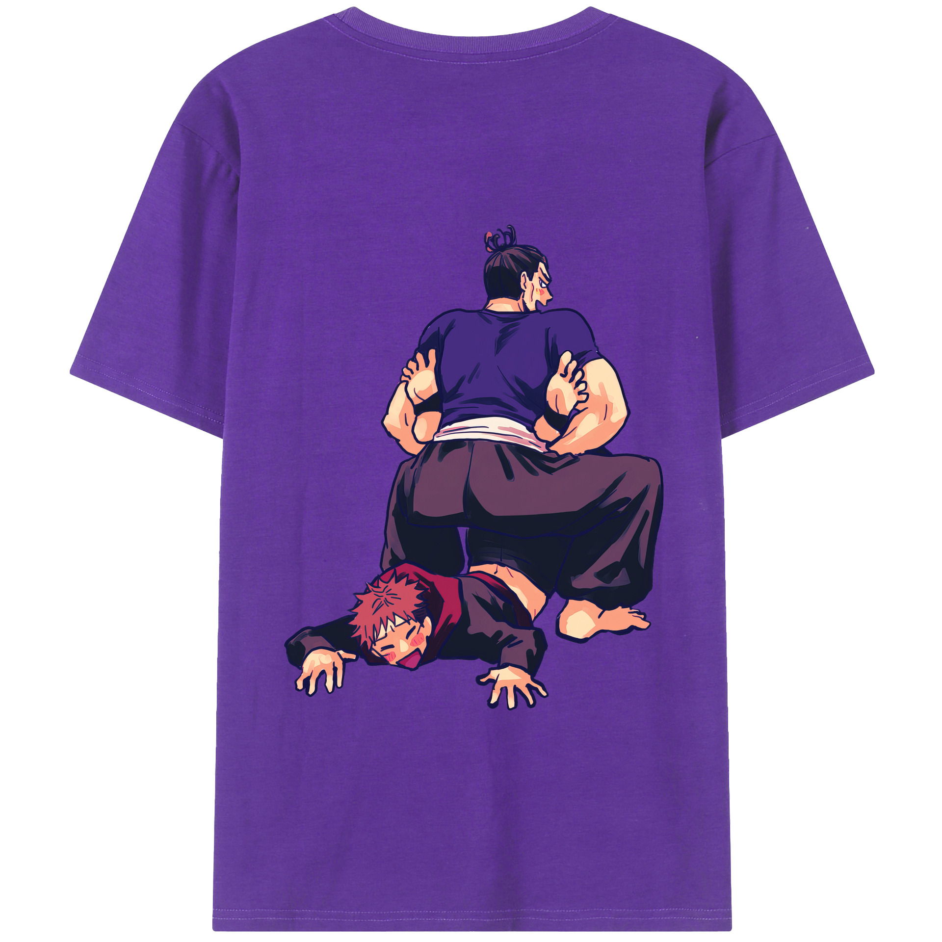 （画像用） 呪術廻戦 Jujutsu Kaisen 綿100％ メンズ半袖Tシャツ（バックプリント） 通気性