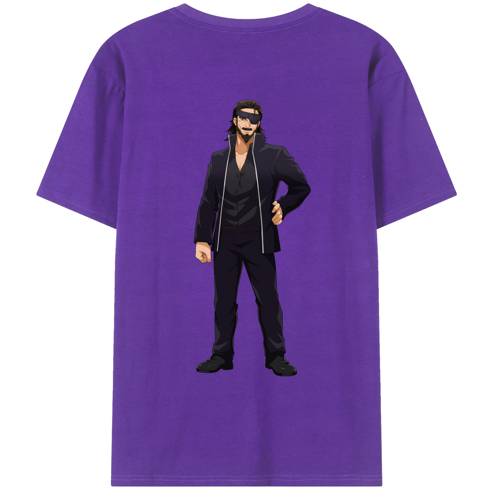 （画像用） 呪術廻戦 Jujutsu Kaisen 綿100％ メンズ半袖Tシャツ（バックプリント） 通気性