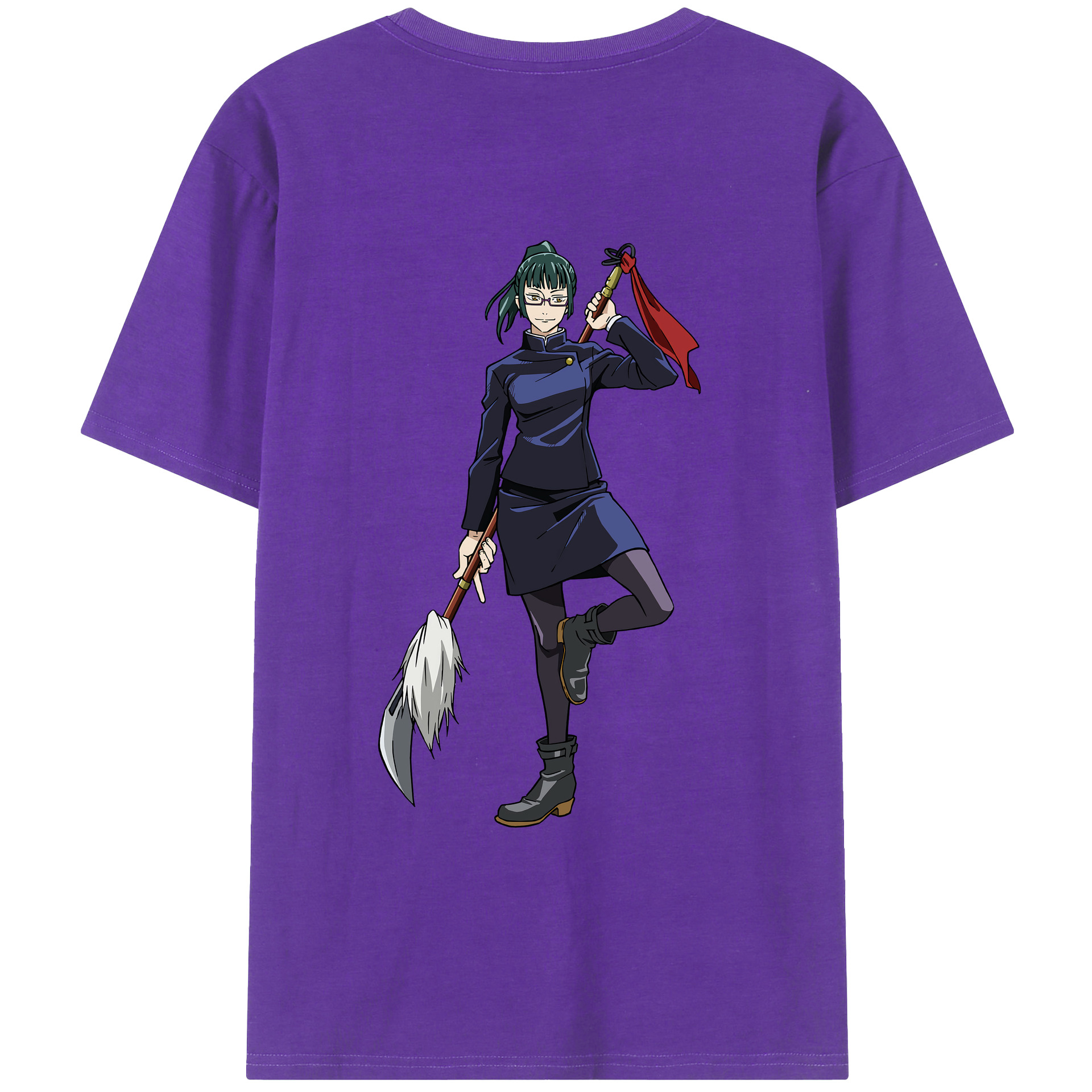 （画像用） 呪術廻戦 Jujutsu Kaisen 綿100％ メンズ半袖Tシャツ（バックプリント） 通気性