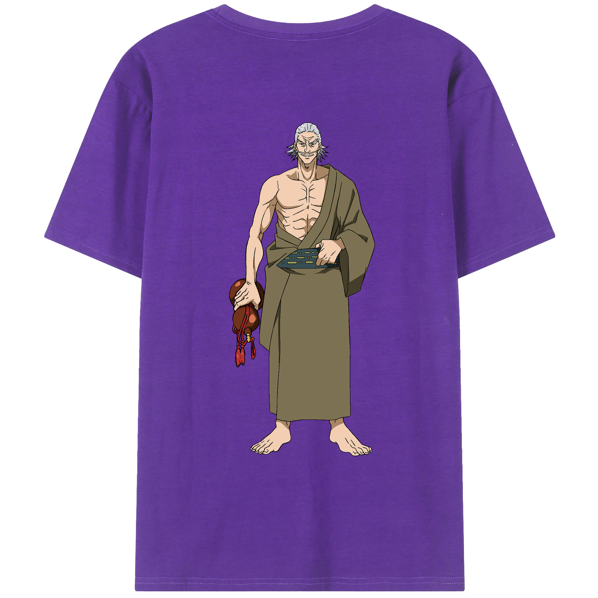 （画像用） 呪術廻戦 Jujutsu Kaisen 綿100％ メンズ半袖Tシャツ（バックプリント） 通気性