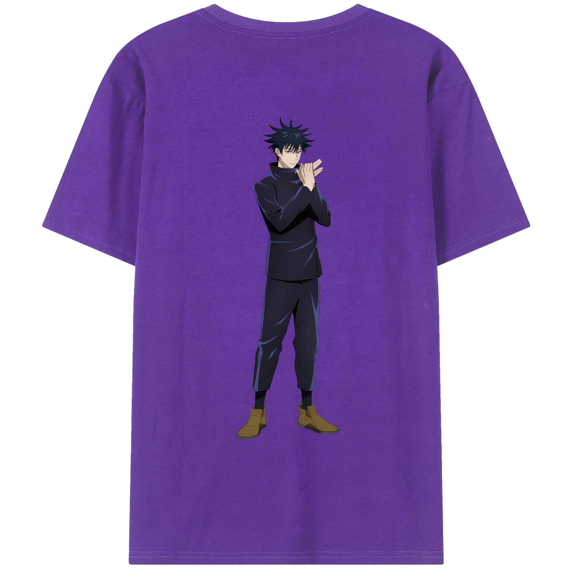 （画像用） 呪術廻戦 Jujutsu Kaisen 綿100％ メンズ半袖Tシャツ（バックプリント） 通気性