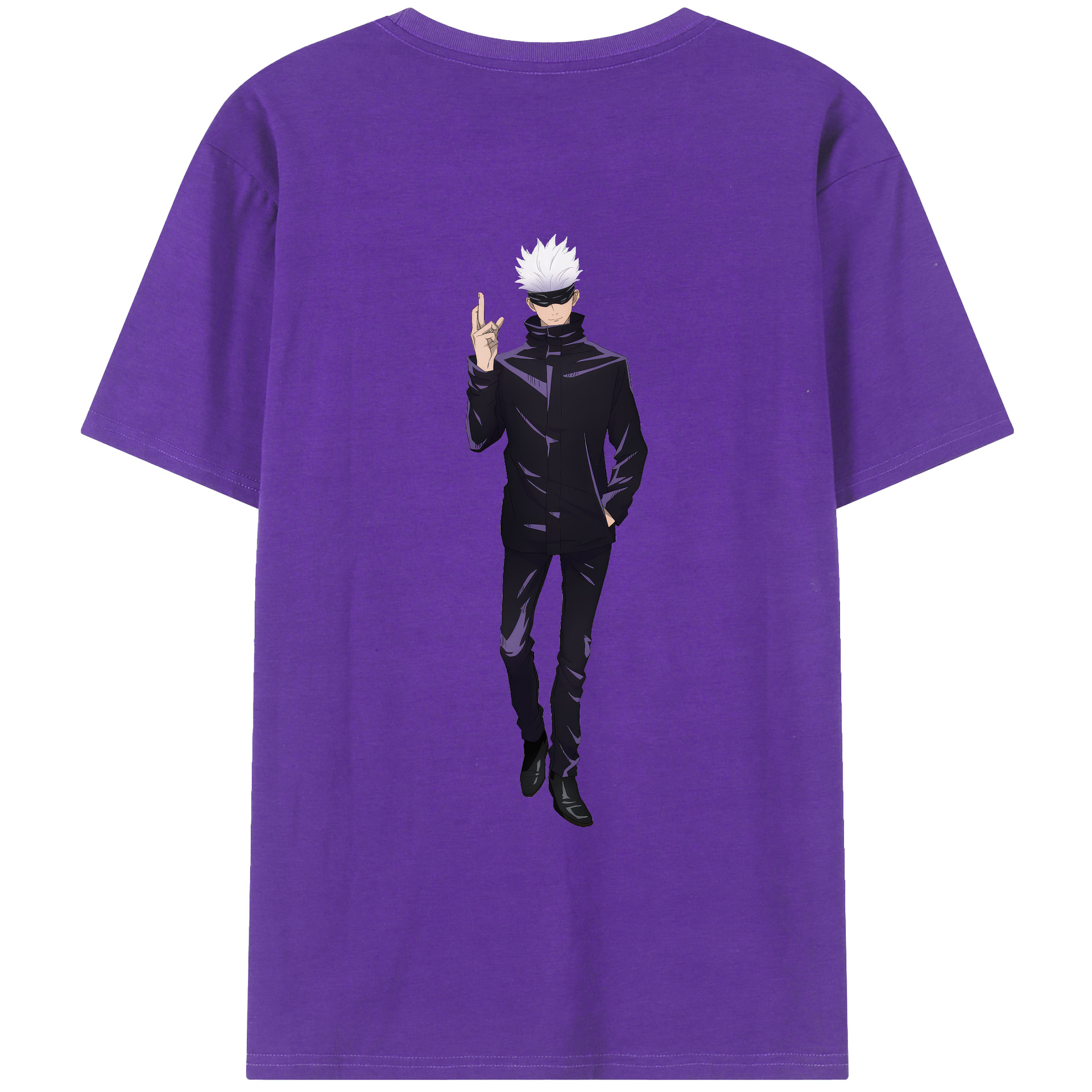 （画像用） 呪術廻戦 Jujutsu Kaisen 綿100％ メンズ半袖Tシャツ（バックプリント） 通気性