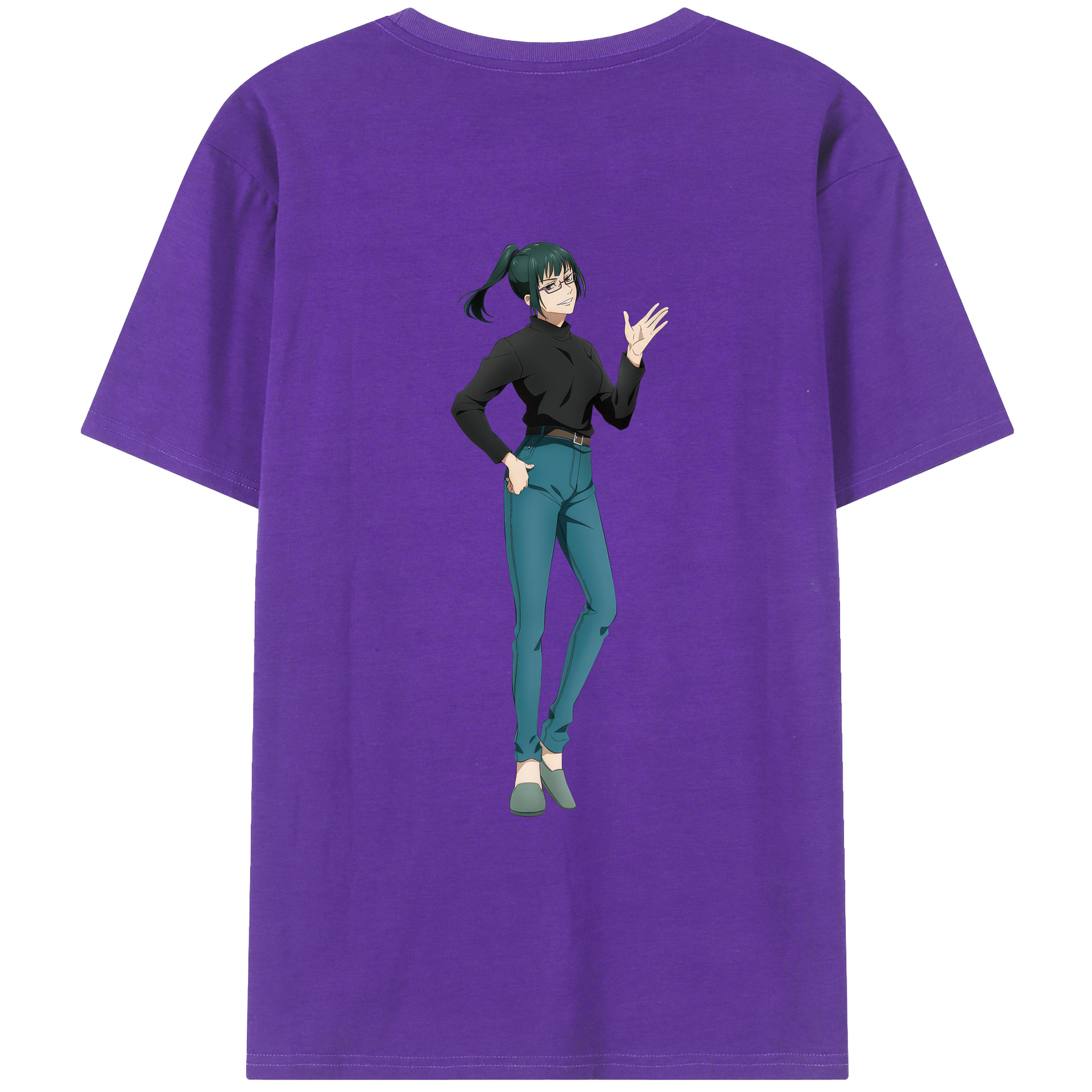 （画像用） 呪術廻戦 Jujutsu Kaisen 綿100％ メンズ半袖Tシャツ（バックプリント） 通気性