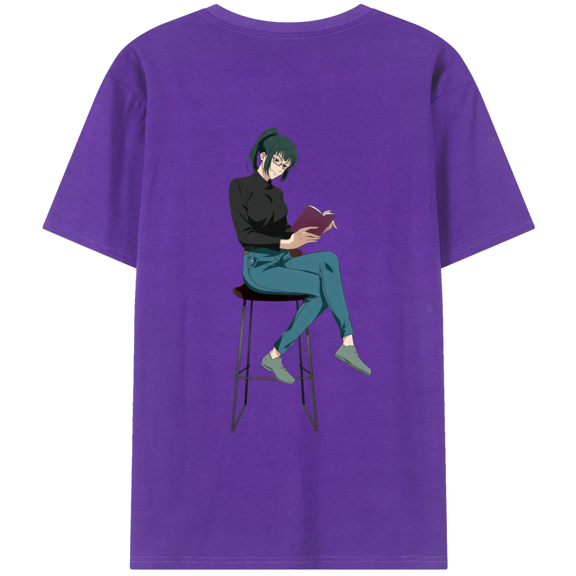 （画像用） 呪術廻戦 Jujutsu Kaisen 綿100％ メンズ半袖Tシャツ（バックプリント） 通気性