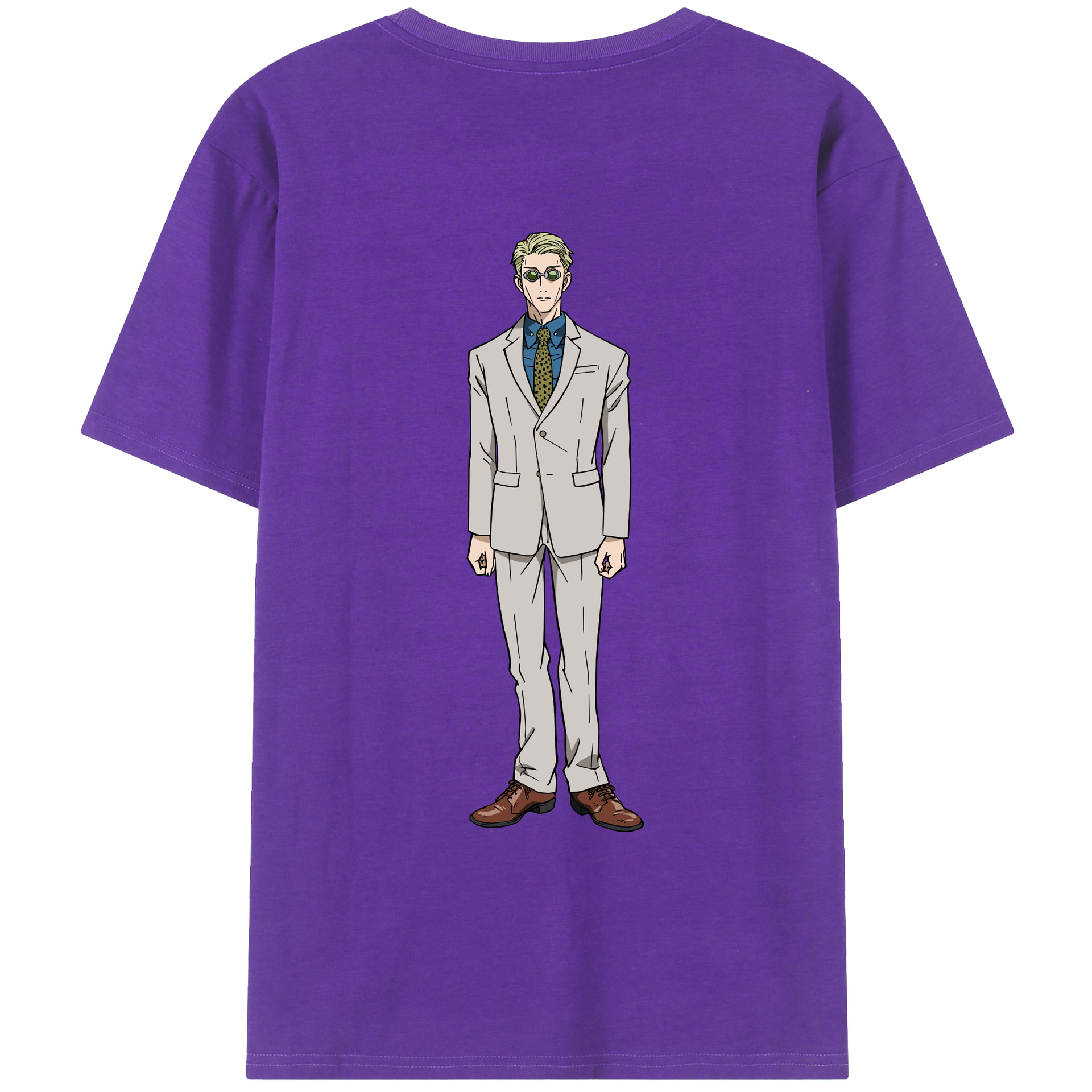 （画像用） 呪術廻戦 Jujutsu Kaisen 綿100％ メンズ半袖Tシャツ（バックプリント） 通気性