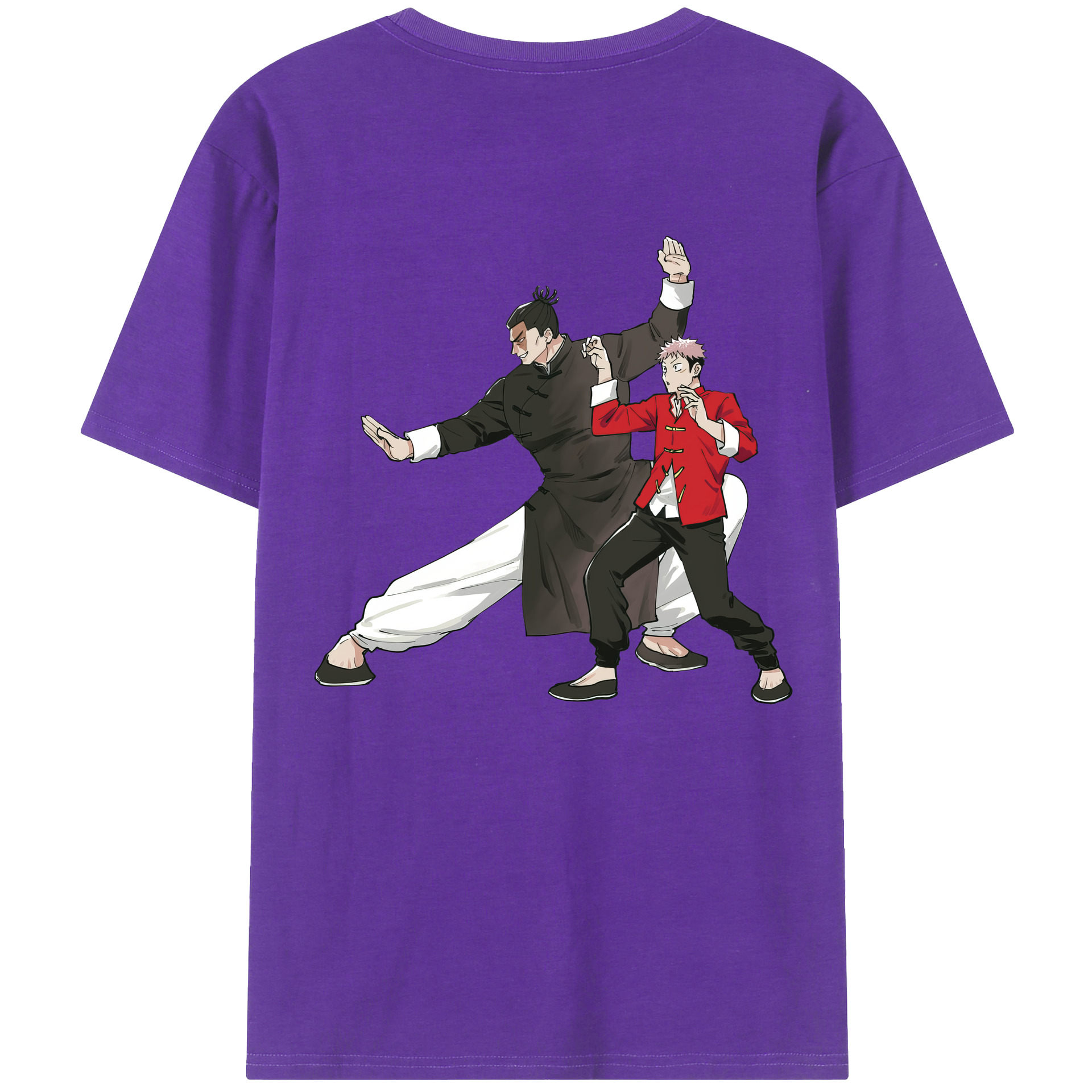 （画像用） 呪術廻戦 Jujutsu Kaisen 綿100％ メンズ半袖Tシャツ（バックプリント） 通気性