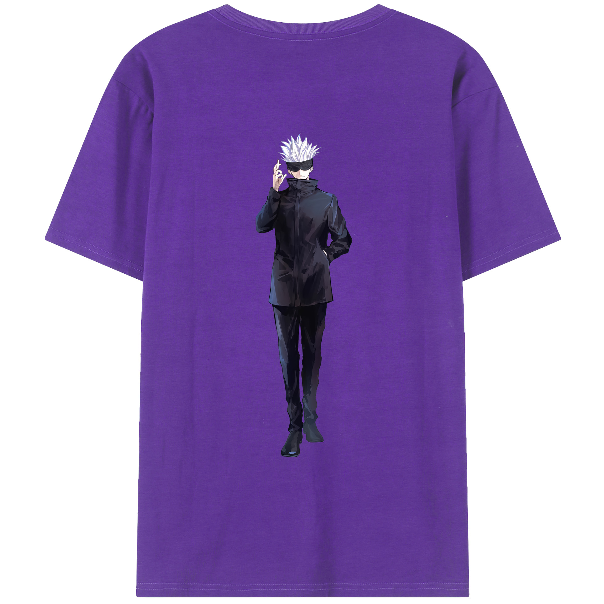 （画像用） 呪術廻戦 Jujutsu Kaisen 綿100％ メンズ半袖Tシャツ（バックプリント） 通気性