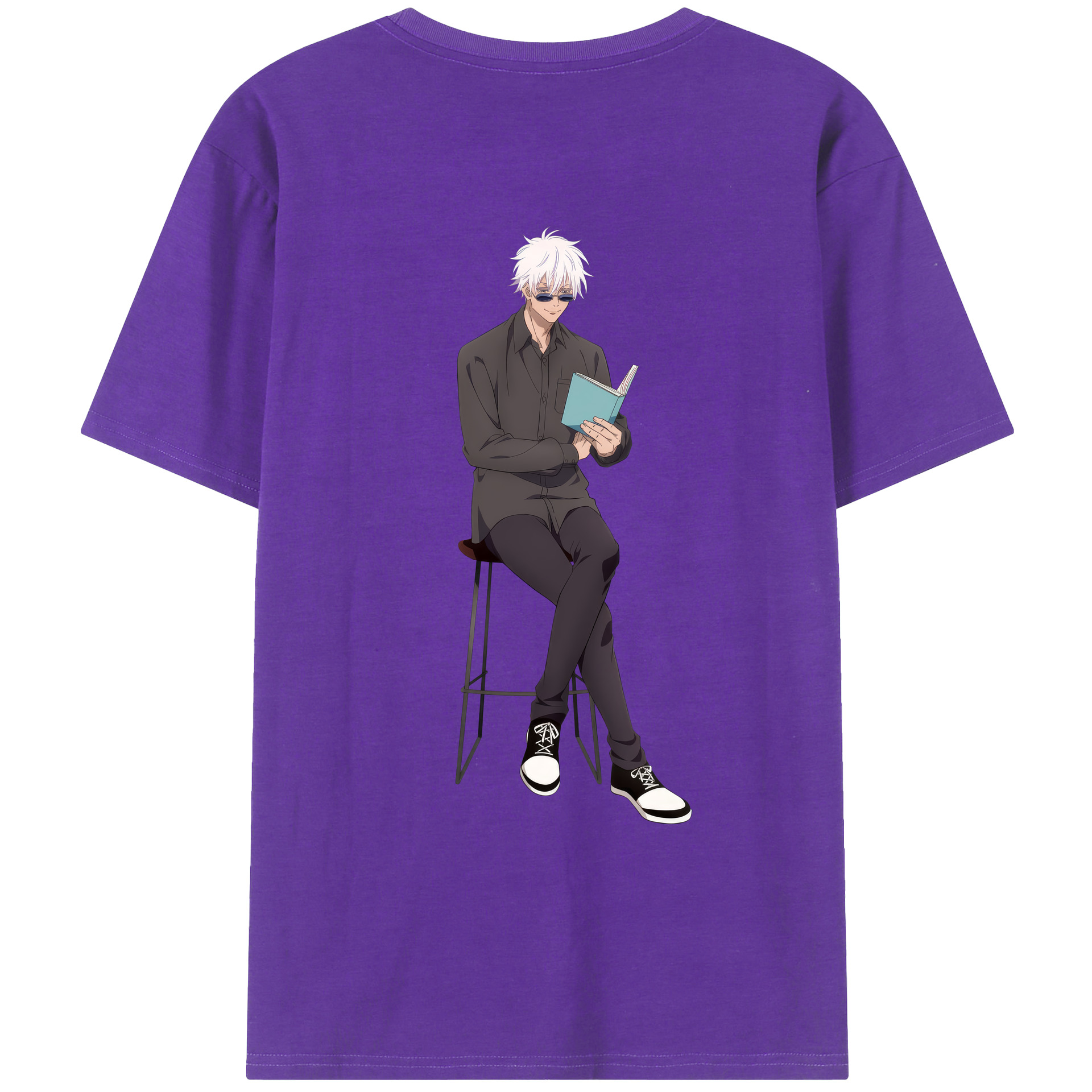 （画像用） 呪術廻戦 Jujutsu Kaisen 綿100％ メンズ半袖Tシャツ（バックプリント） 通気性