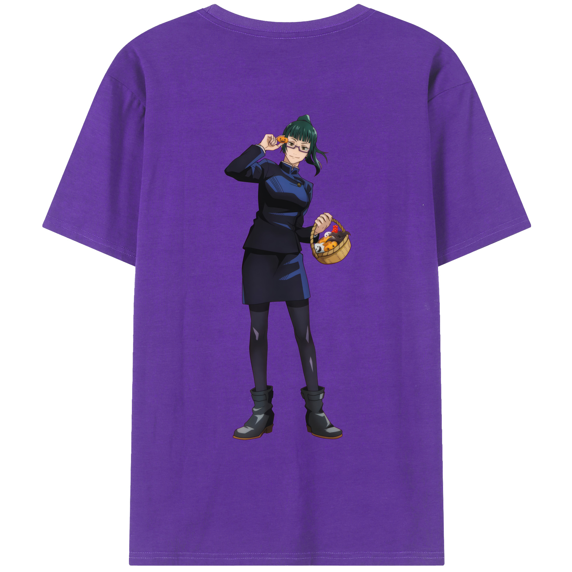（画像用） 呪術廻戦 Jujutsu Kaisen 綿100％ メンズ半袖Tシャツ（バックプリント） 通気性