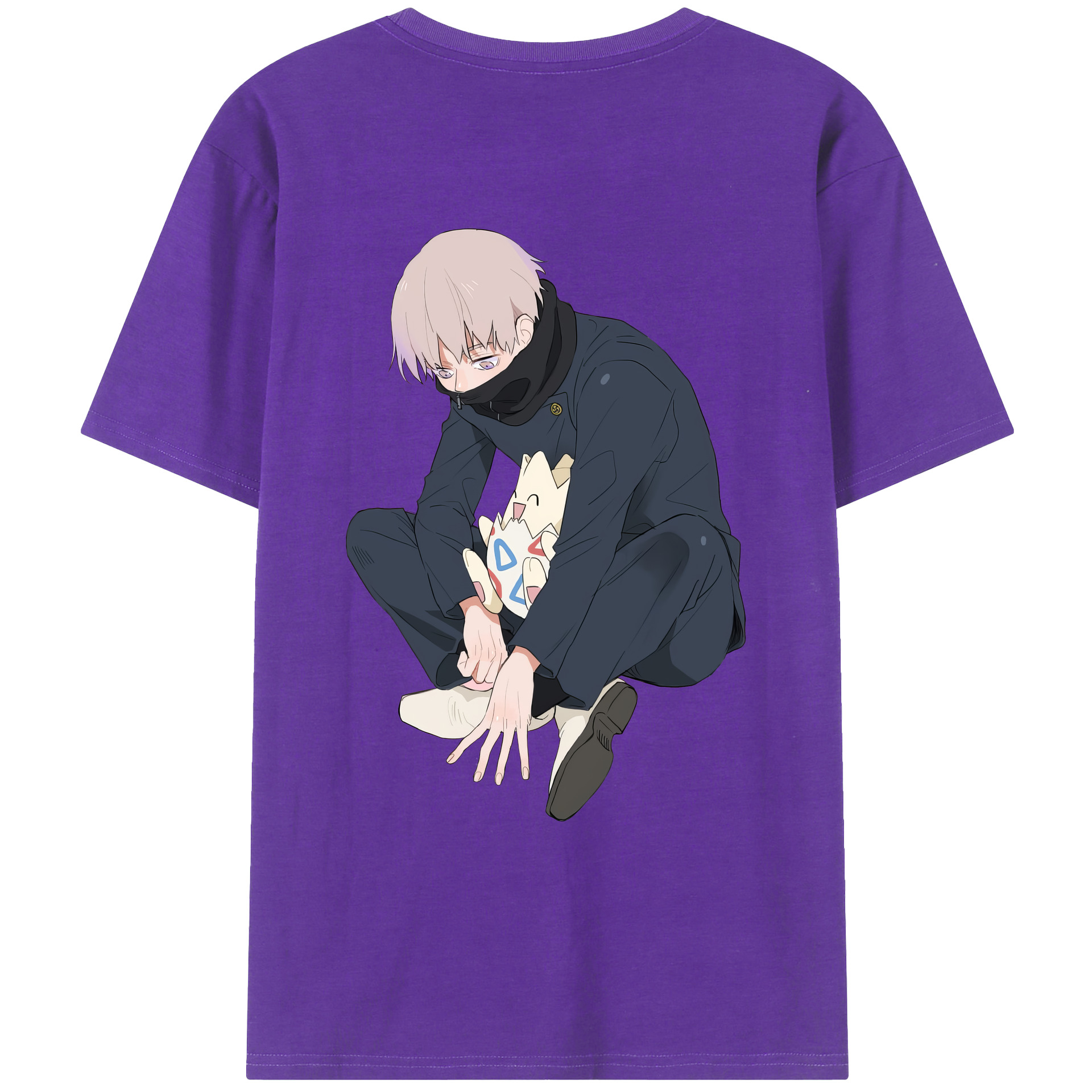 （画像用） 呪術廻戦 Jujutsu Kaisen 綿100％ メンズ半袖Tシャツ（バックプリント） 通気性