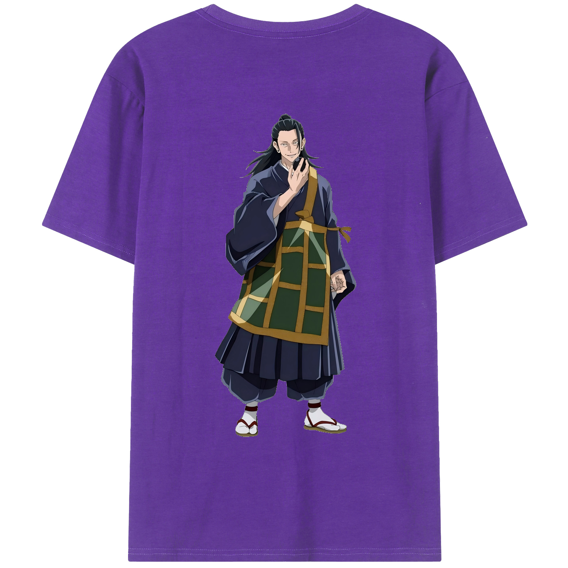 （画像用） 呪術廻戦 Jujutsu Kaisen 綿100％ メンズ半袖Tシャツ（バックプリント） 通気性