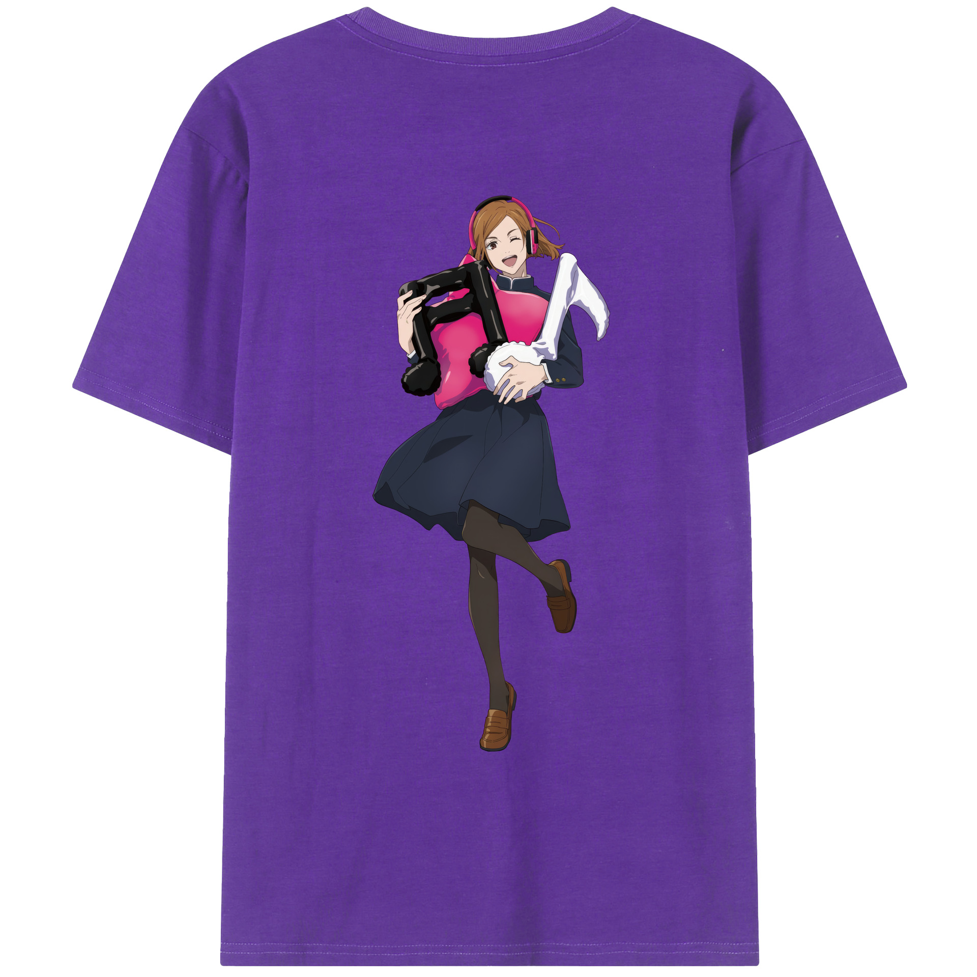 （画像用） 呪術廻戦 Jujutsu Kaisen 綿100％ メンズ半袖Tシャツ（バックプリント） 通気性