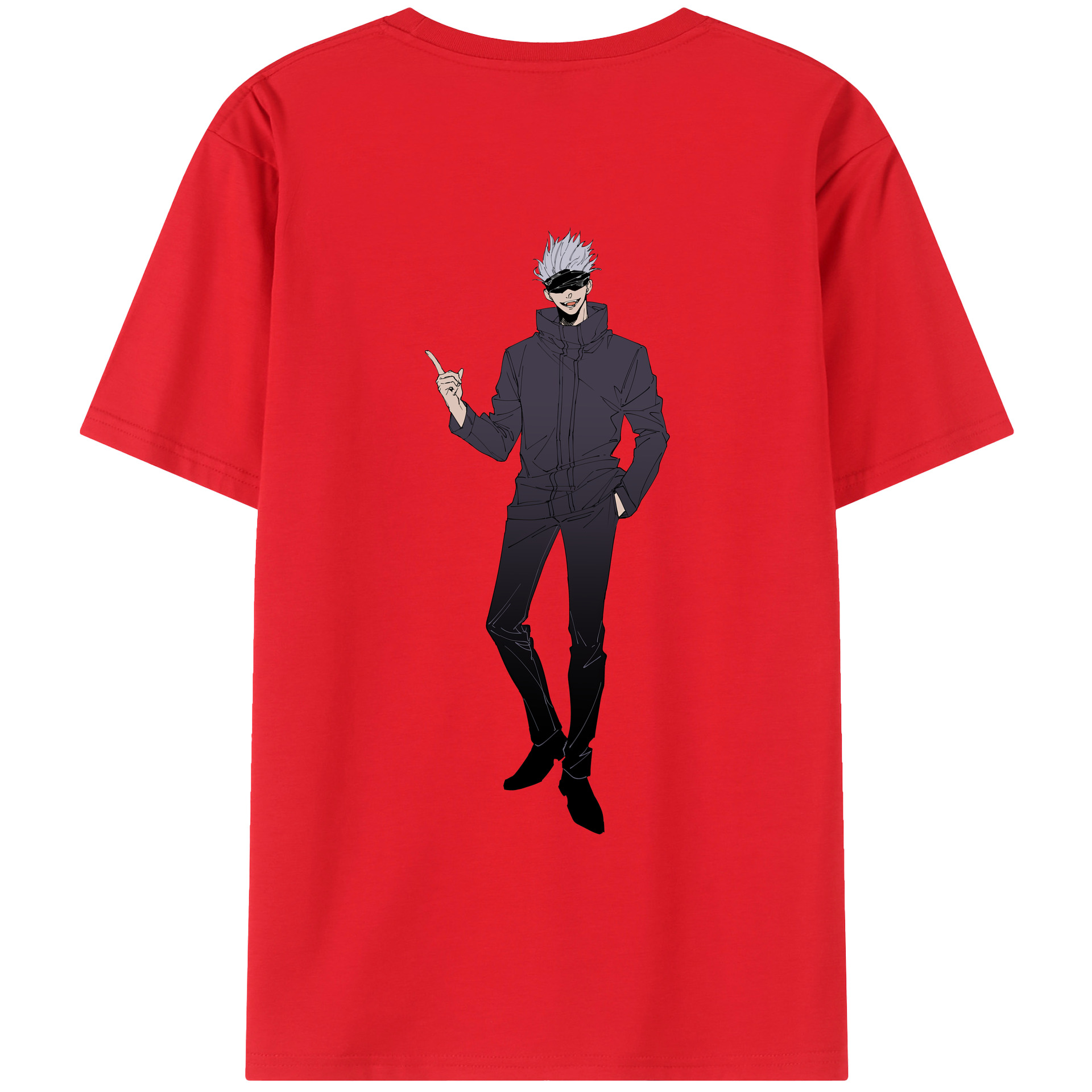 （画像用） 呪術廻戦 Jujutsu Kaisen 綿100％ メンズ半袖Tシャツ（バックプリント） 通気性