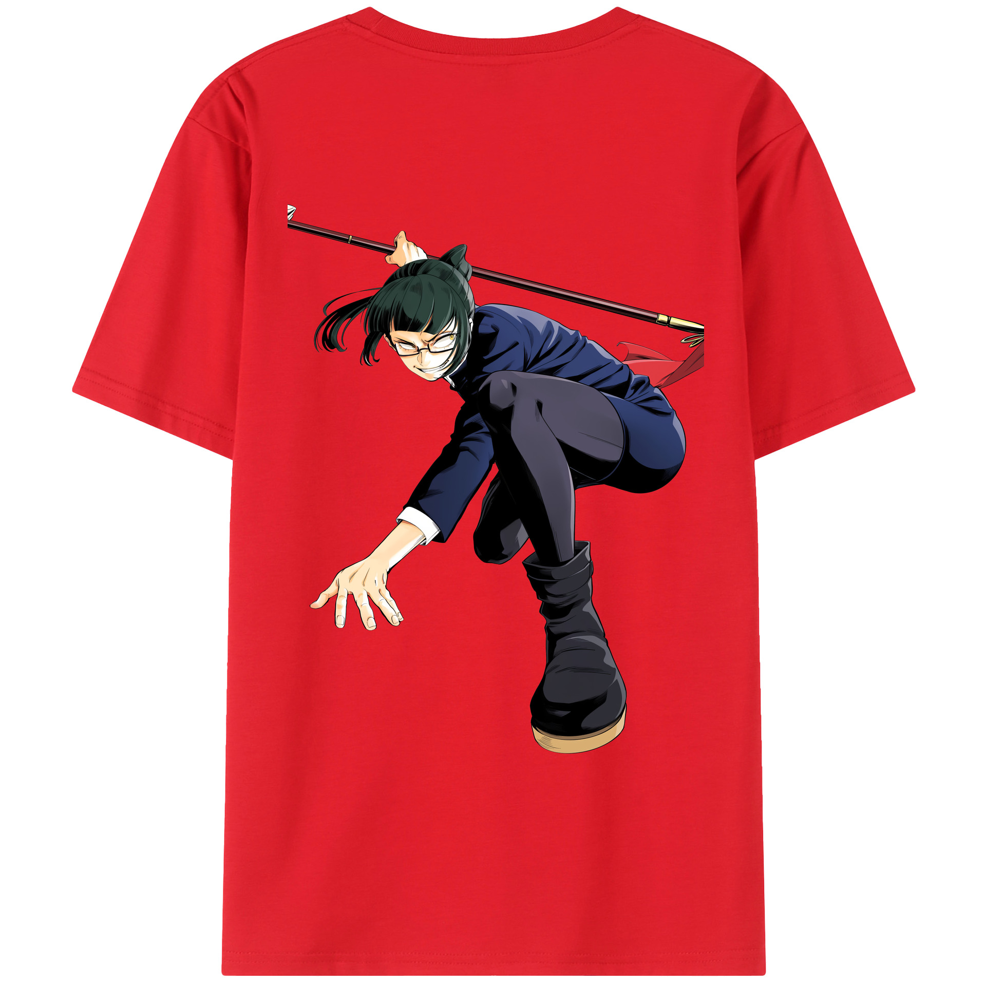 （画像用） 呪術廻戦 Jujutsu Kaisen 綿100％ メンズ半袖Tシャツ（バックプリント） 通気性