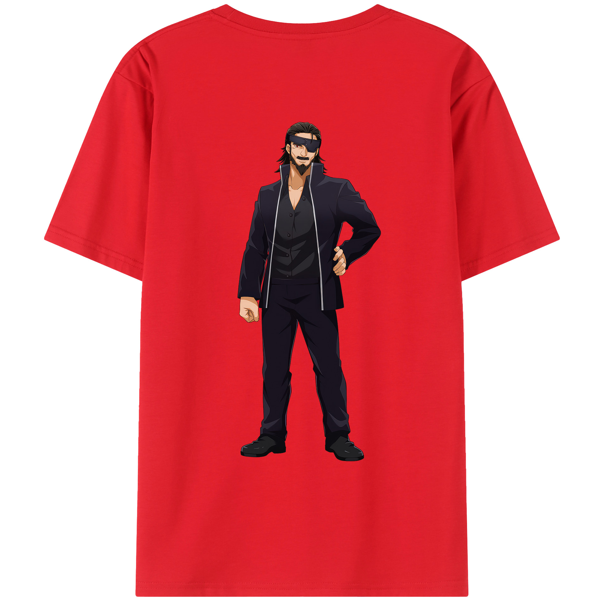 （画像用） 呪術廻戦 Jujutsu Kaisen 綿100％ メンズ半袖Tシャツ（バックプリント） 通気性