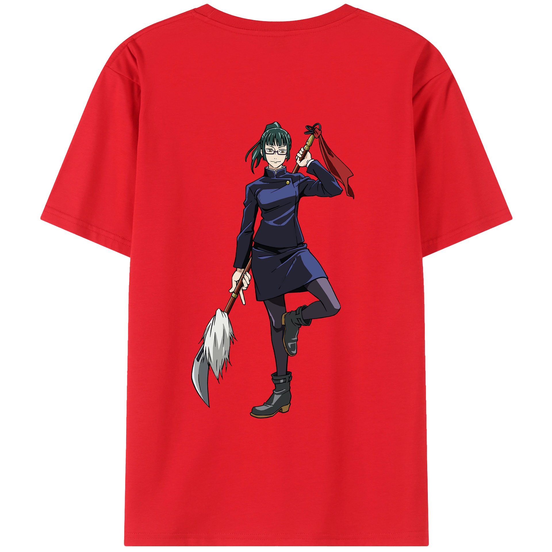（画像用） 呪術廻戦 Jujutsu Kaisen 綿100％ メンズ半袖Tシャツ（バックプリント） 通気性