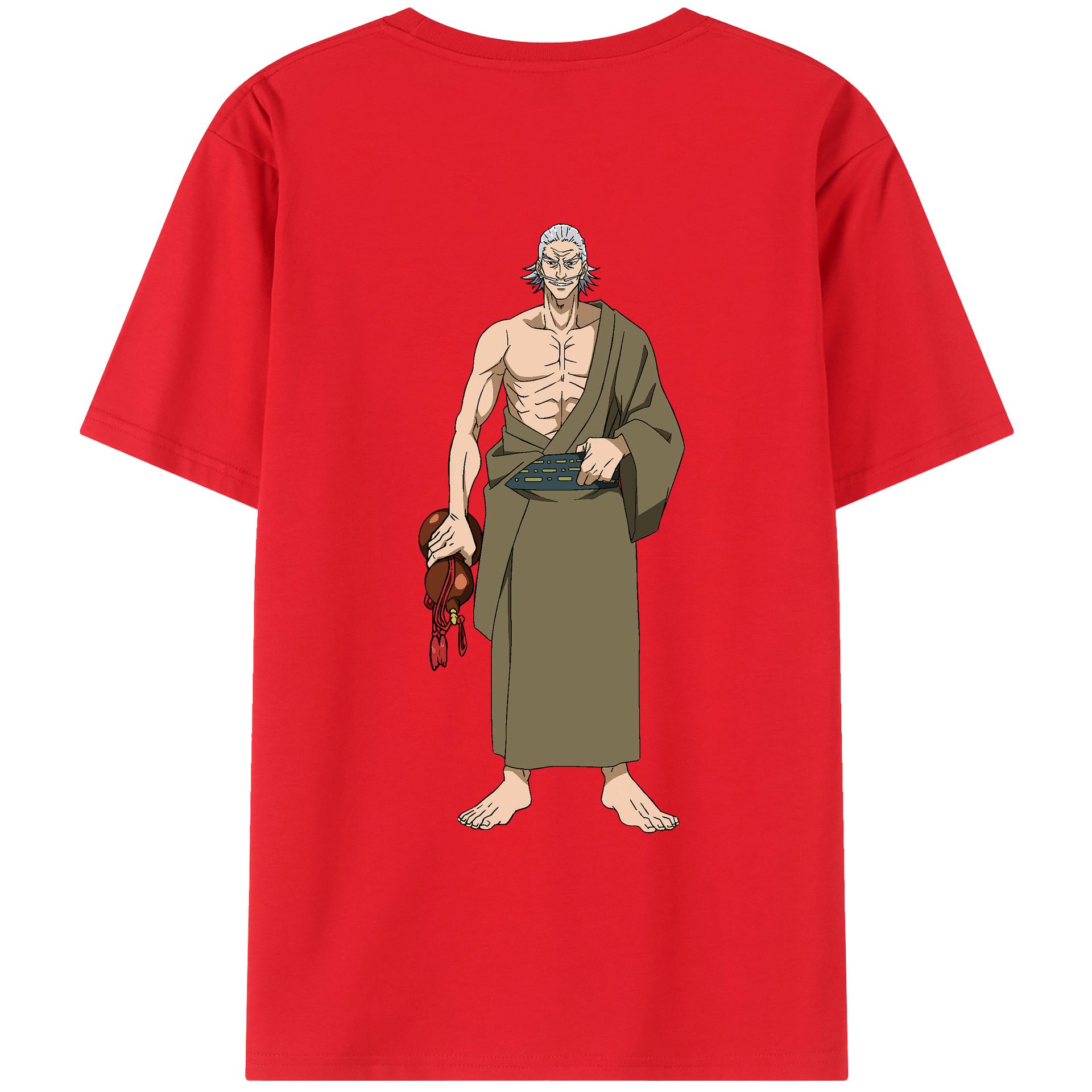 （画像用） 呪術廻戦 Jujutsu Kaisen 綿100％ メンズ半袖Tシャツ（バックプリント） 通気性