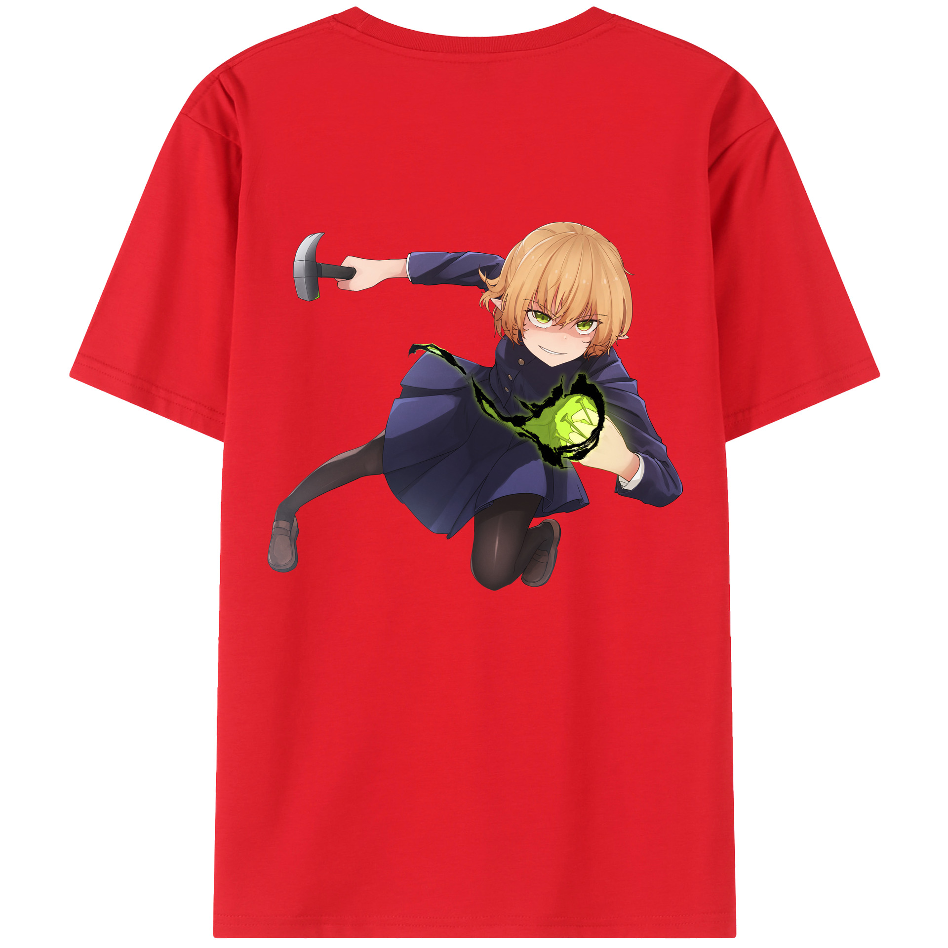 （画像用） 呪術廻戦 Jujutsu Kaisen 綿100％ メンズ半袖Tシャツ（バックプリント） 通気性