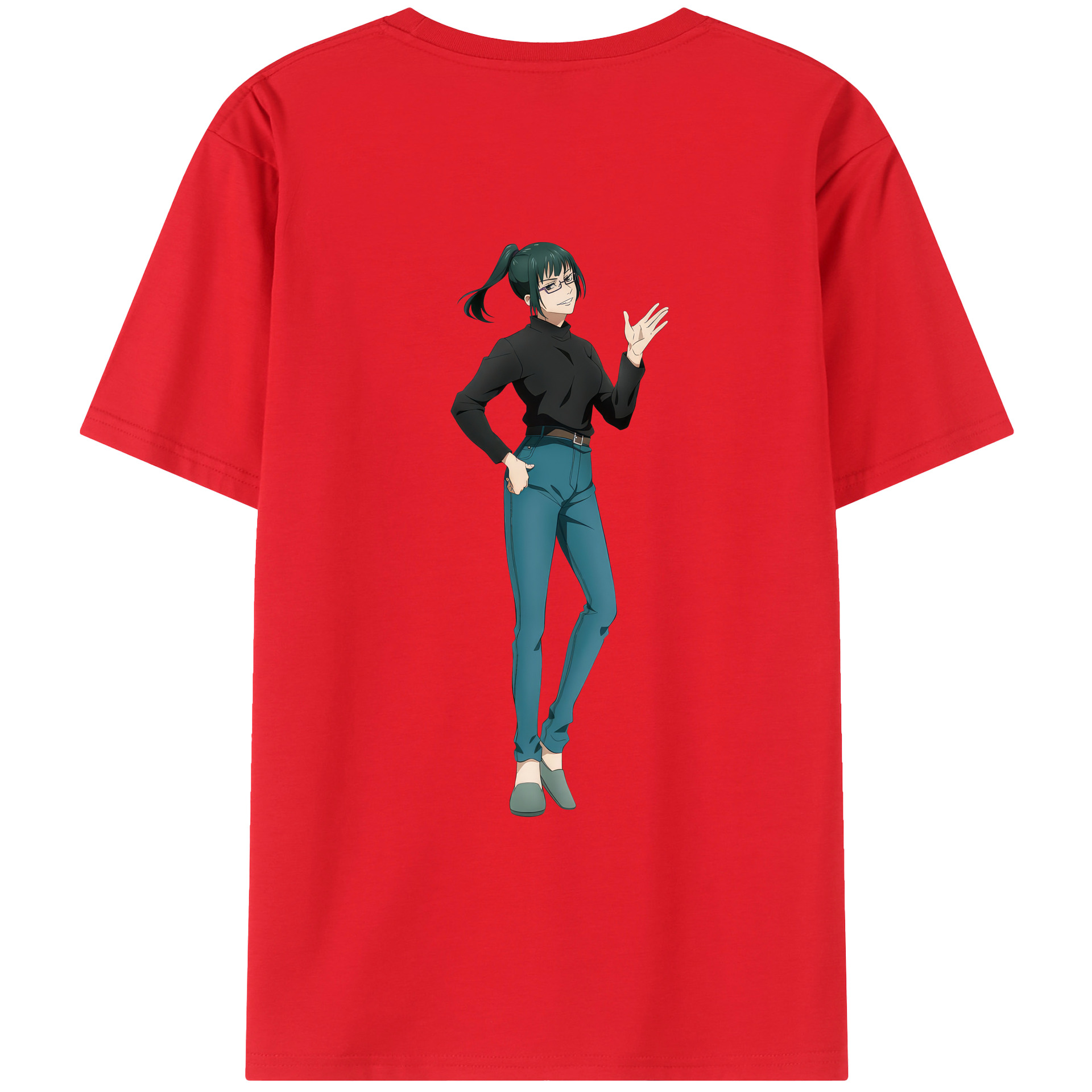 （画像用） 呪術廻戦 Jujutsu Kaisen 綿100％ メンズ半袖Tシャツ（バックプリント） 通気性