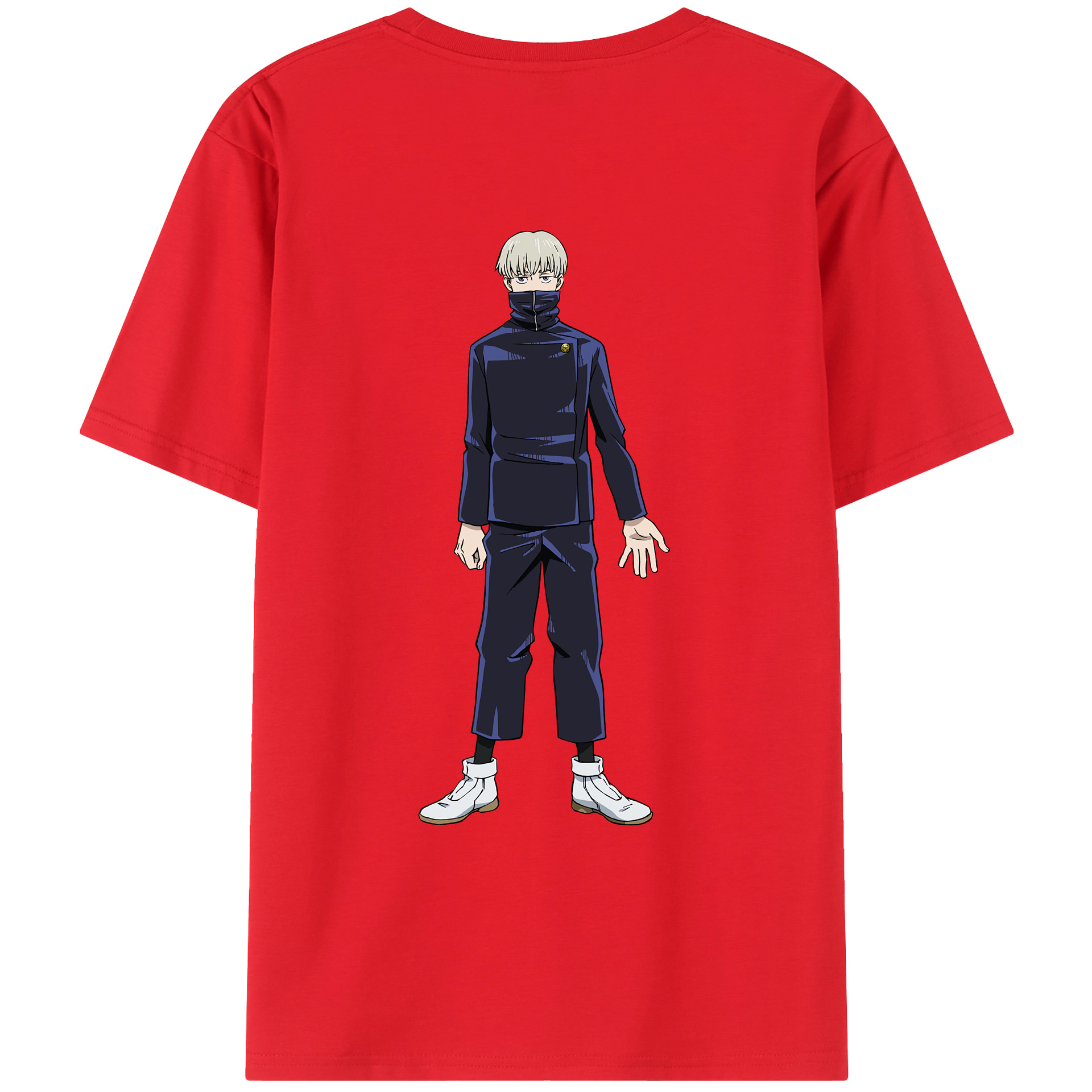 （画像用） 呪術廻戦 Jujutsu Kaisen 綿100％ メンズ半袖Tシャツ（バックプリント） 通気性