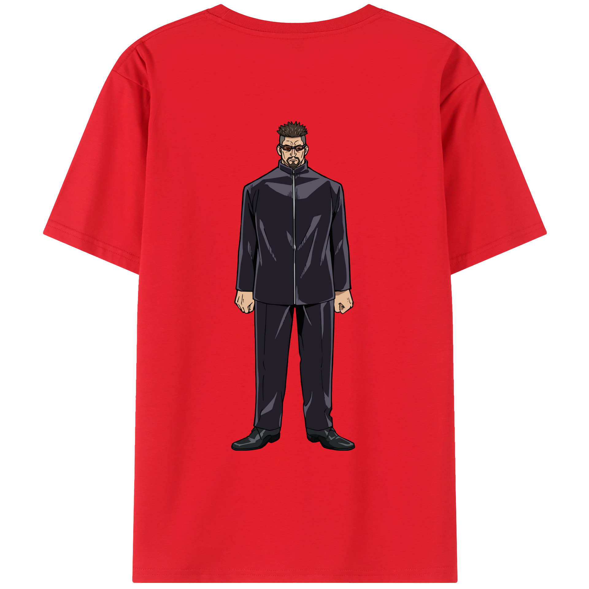 （画像用） 呪術廻戦 Jujutsu Kaisen 綿100％ メンズ半袖Tシャツ（バックプリント） 通気性