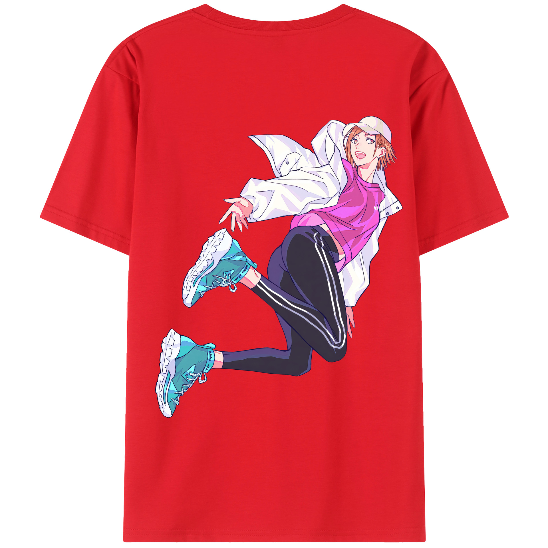 （画像用） 呪術廻戦 Jujutsu Kaisen 綿100％ メンズ半袖Tシャツ（バックプリント） 通気性