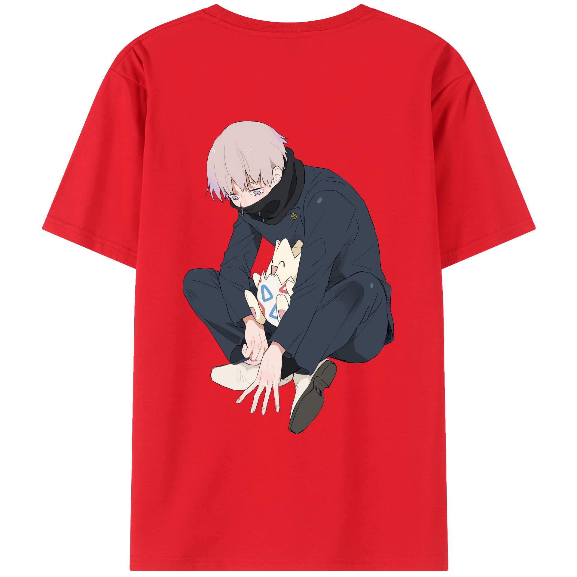 （画像用） 呪術廻戦 Jujutsu Kaisen 綿100％ メンズ半袖Tシャツ（バックプリント） 通気性