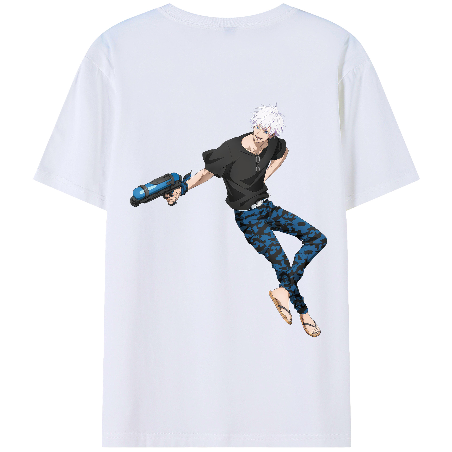（画像用） 呪術廻戦 Jujutsu Kaisen 綿100％ メンズ半袖Tシャツ（バックプリント） 通気性