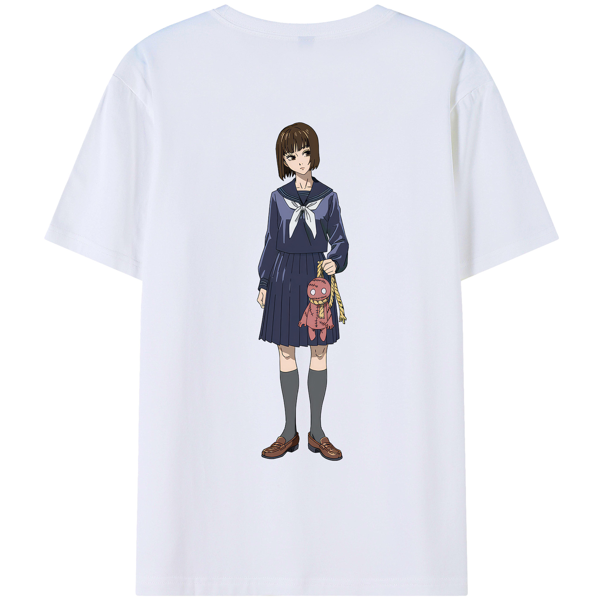 （画像用） 呪術廻戦 Jujutsu Kaisen 綿100％ メンズ半袖Tシャツ（バックプリント） 通気性