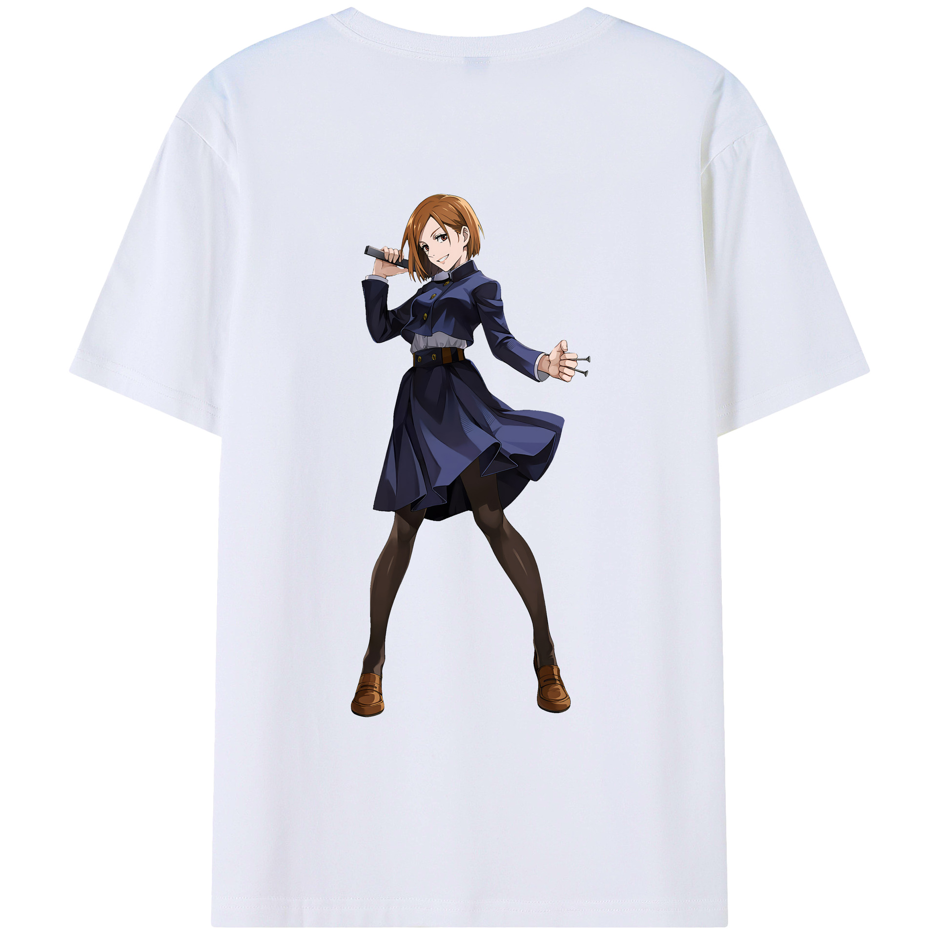 （画像用） 呪術廻戦 Jujutsu Kaisen 綿100％ メンズ半袖Tシャツ（バックプリント） 通気性