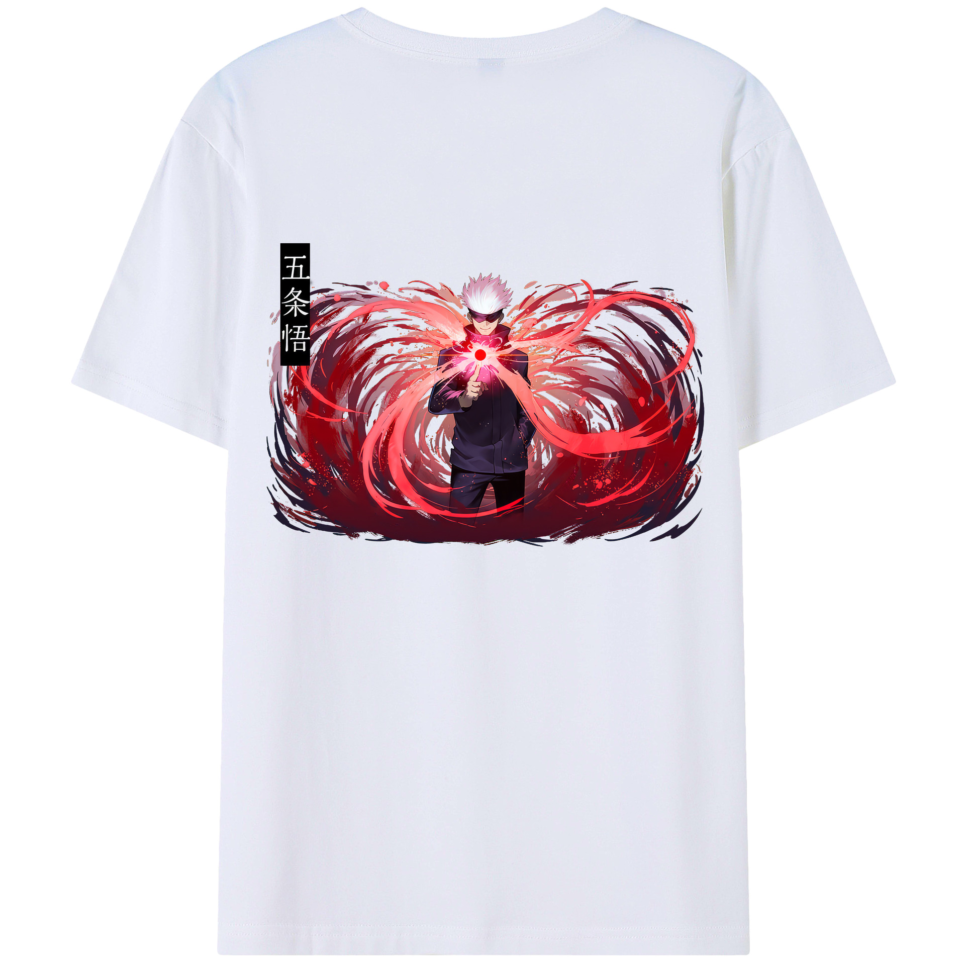 （画像用） 呪術廻戦 Jujutsu Kaisen 綿100％ メンズ半袖Tシャツ（バックプリント） 通気性