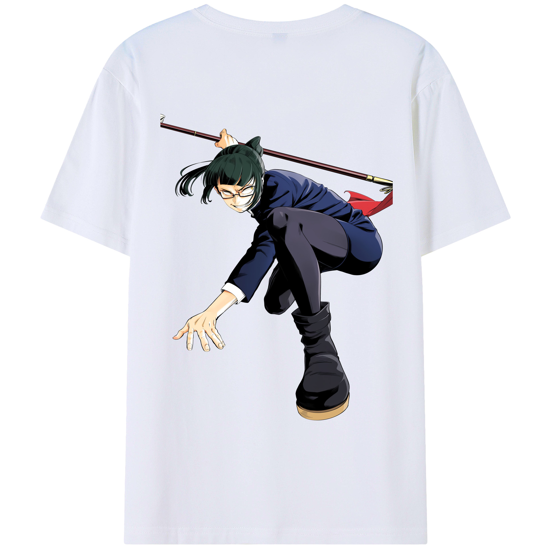 （画像用） 呪術廻戦 Jujutsu Kaisen 綿100％ メンズ半袖Tシャツ（バックプリント） 通気性