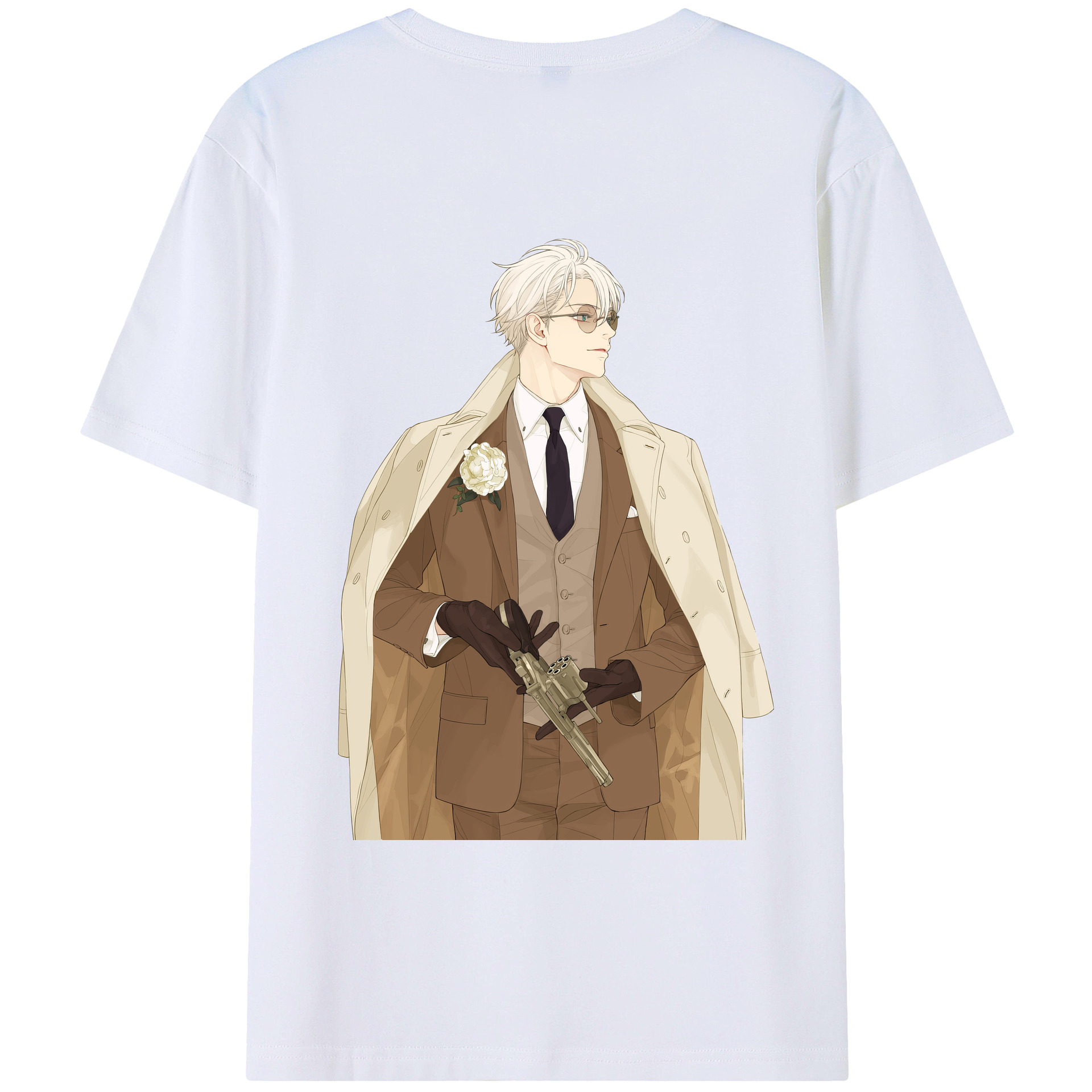 （画像用） 呪術廻戦 Jujutsu Kaisen 綿100％ メンズ半袖Tシャツ（バックプリント） 通気性