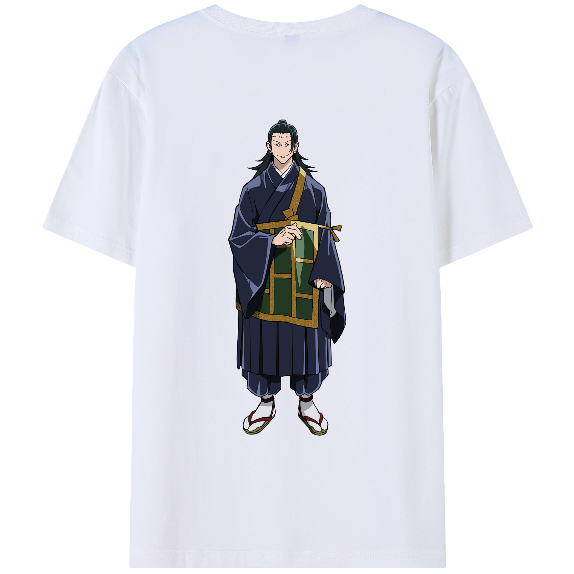 （画像用） 呪術廻戦 Jujutsu Kaisen 綿100％ メンズ半袖Tシャツ（バックプリント） 通気性