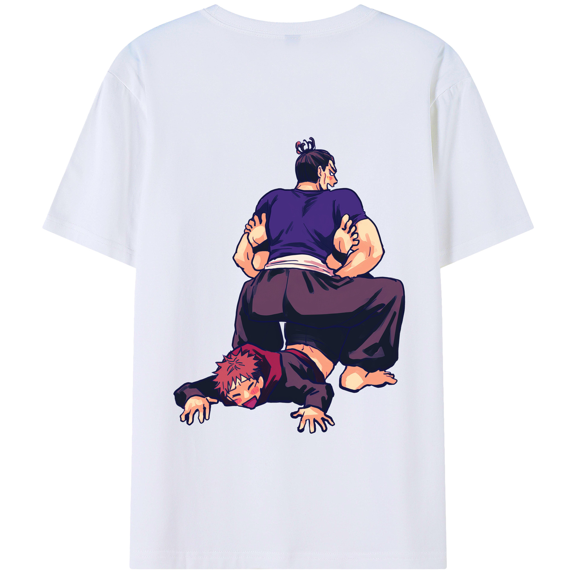 （画像用） 呪術廻戦 Jujutsu Kaisen 綿100％ メンズ半袖Tシャツ（バックプリント） 通気性