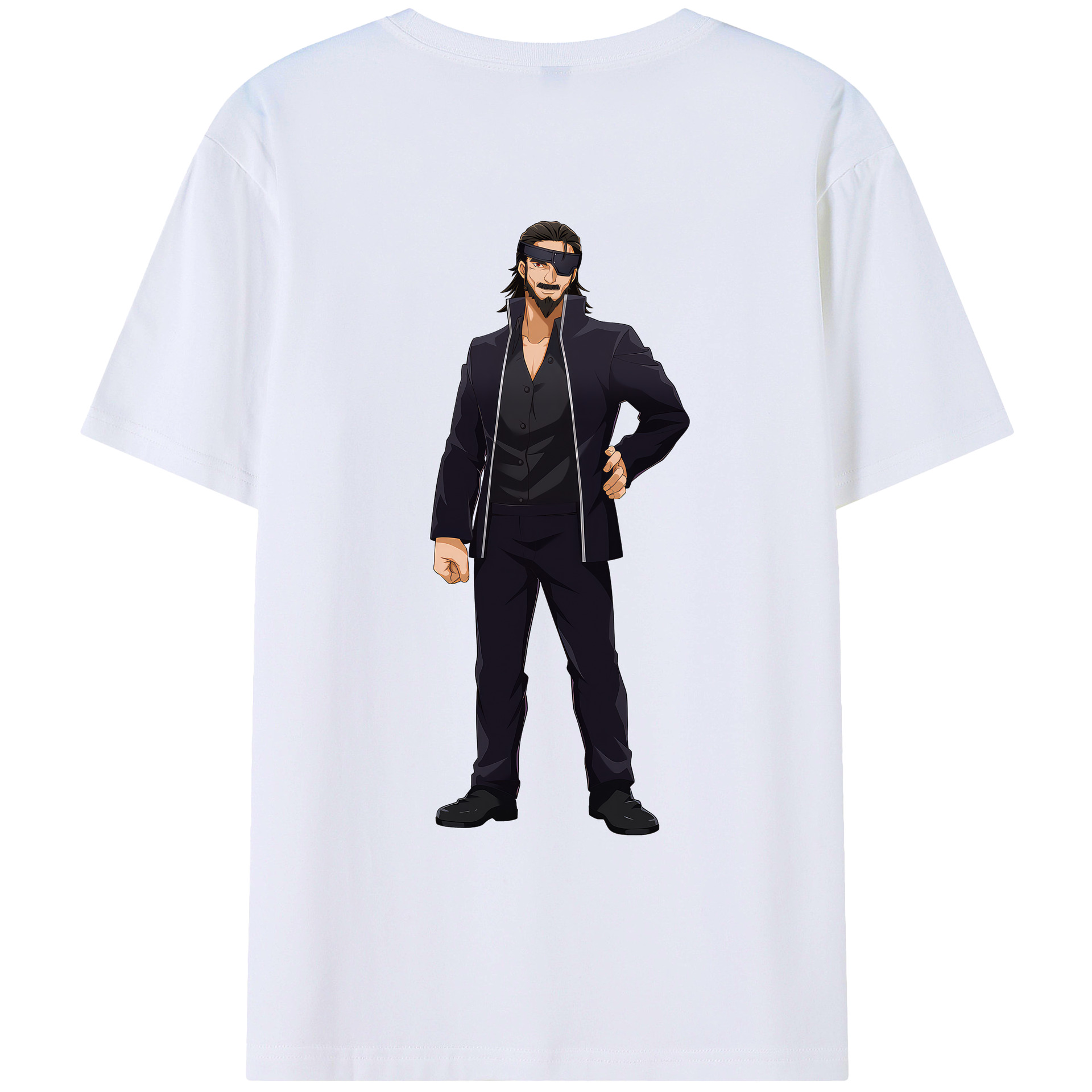 （画像用） 呪術廻戦 Jujutsu Kaisen 綿100％ メンズ半袖Tシャツ（バックプリント） 通気性