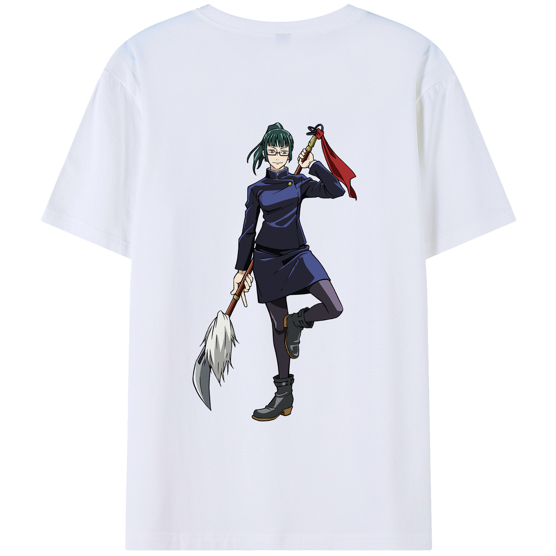 （画像用） 呪術廻戦 Jujutsu Kaisen 綿100％ メンズ半袖Tシャツ（バックプリント） 通気性