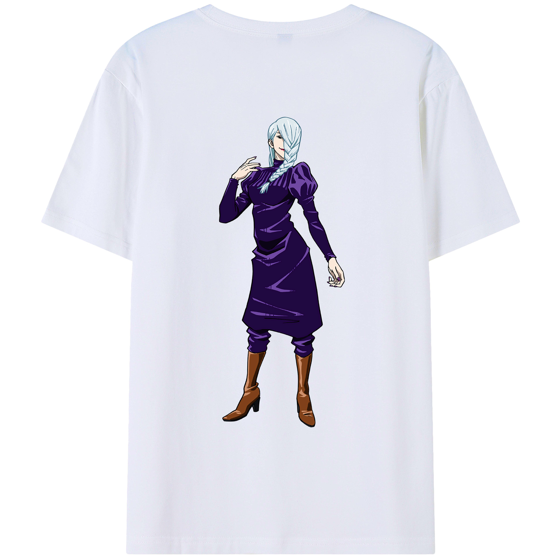 （画像用） 呪術廻戦 Jujutsu Kaisen 綿100％ メンズ半袖Tシャツ（バックプリント） 通気性